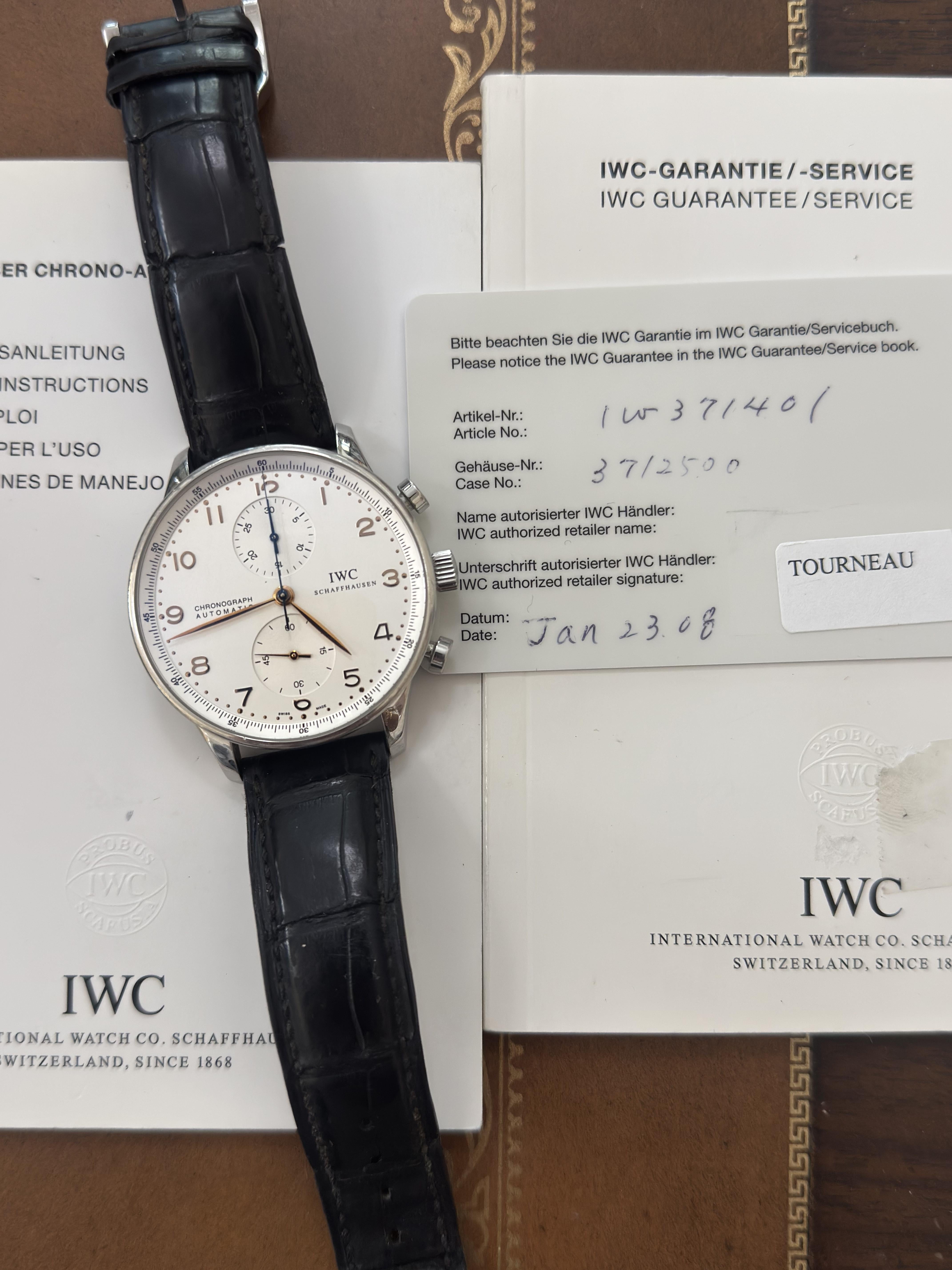 IWC Portugieser Chronograph Stainless Steel Automatic Watch IW371401