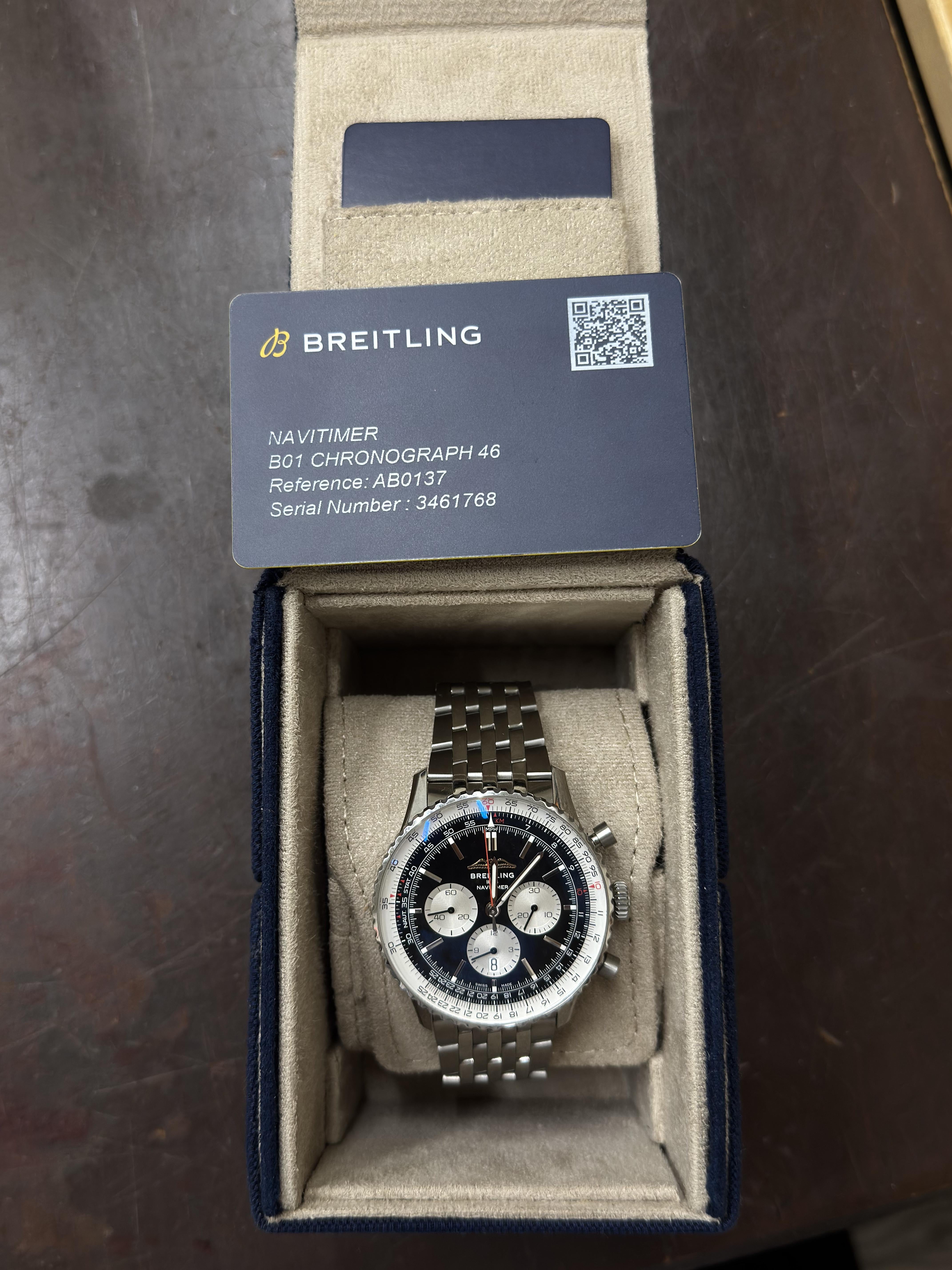 Breitling Navitimer B01 Chronograph 46 Automatic Watch AB0137