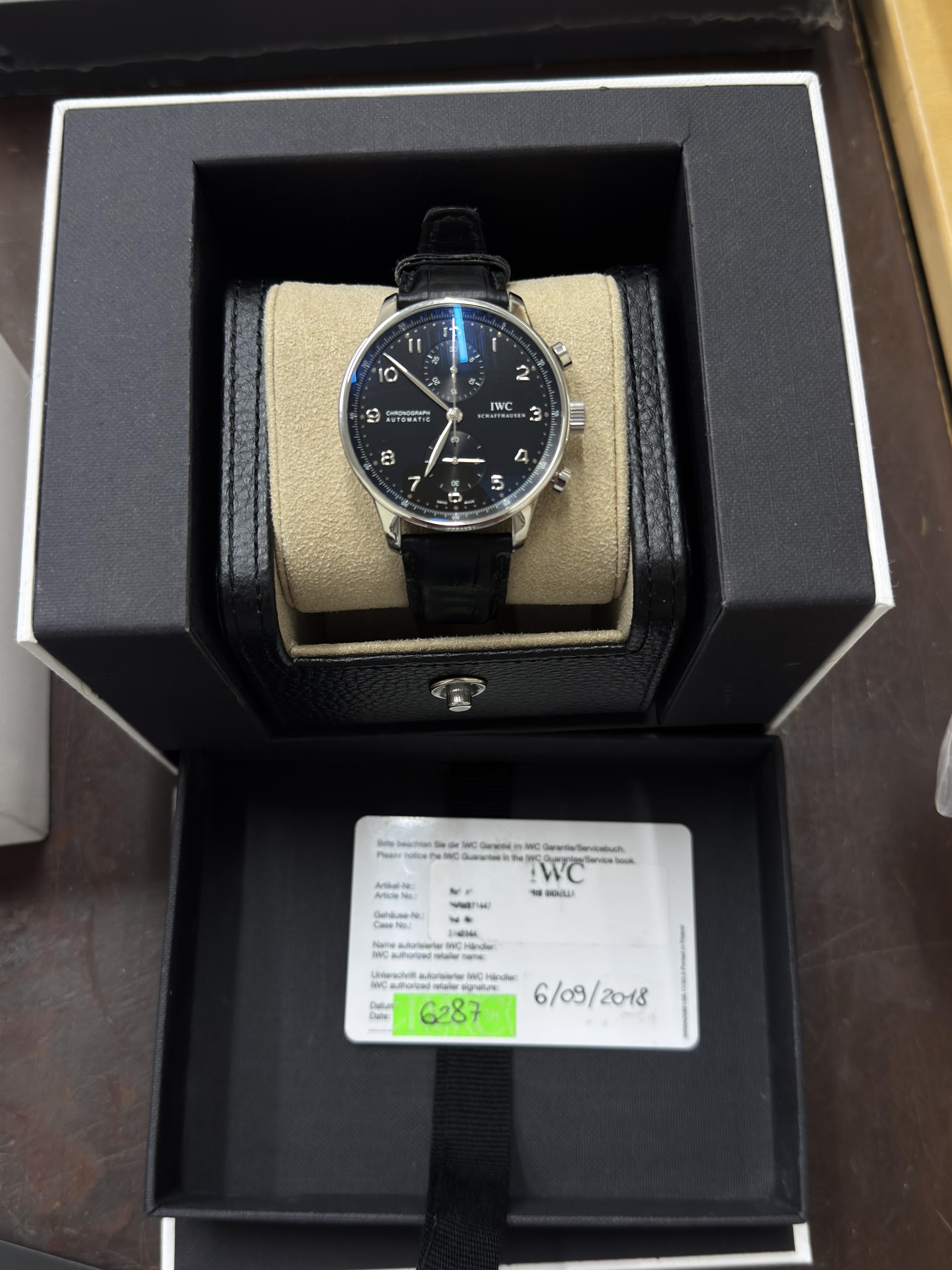 IWC Portugieser Chronograph Steel Automatic Watch IW371447