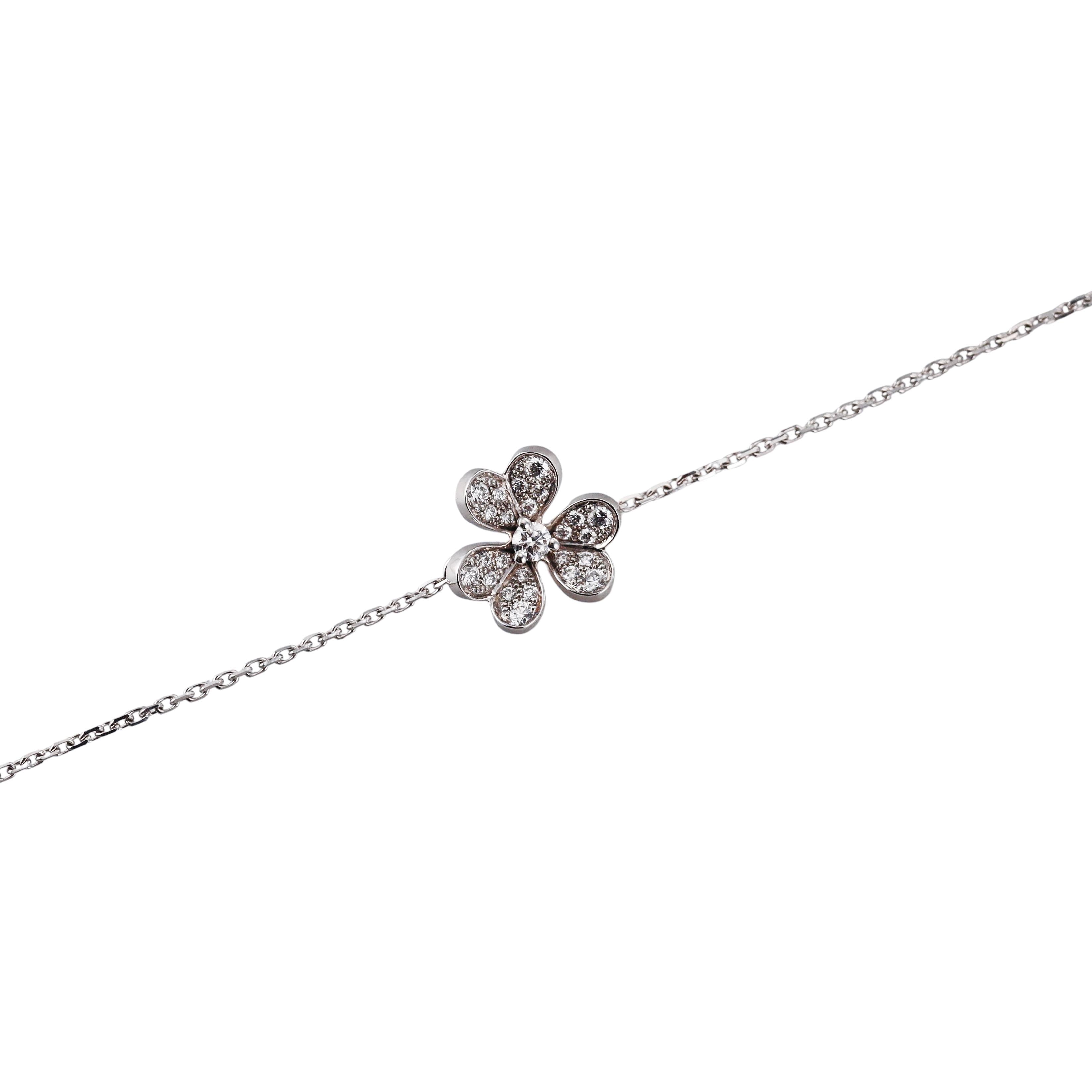 Van Cleef & Arpels Frivole Diamond Gold Bracelet