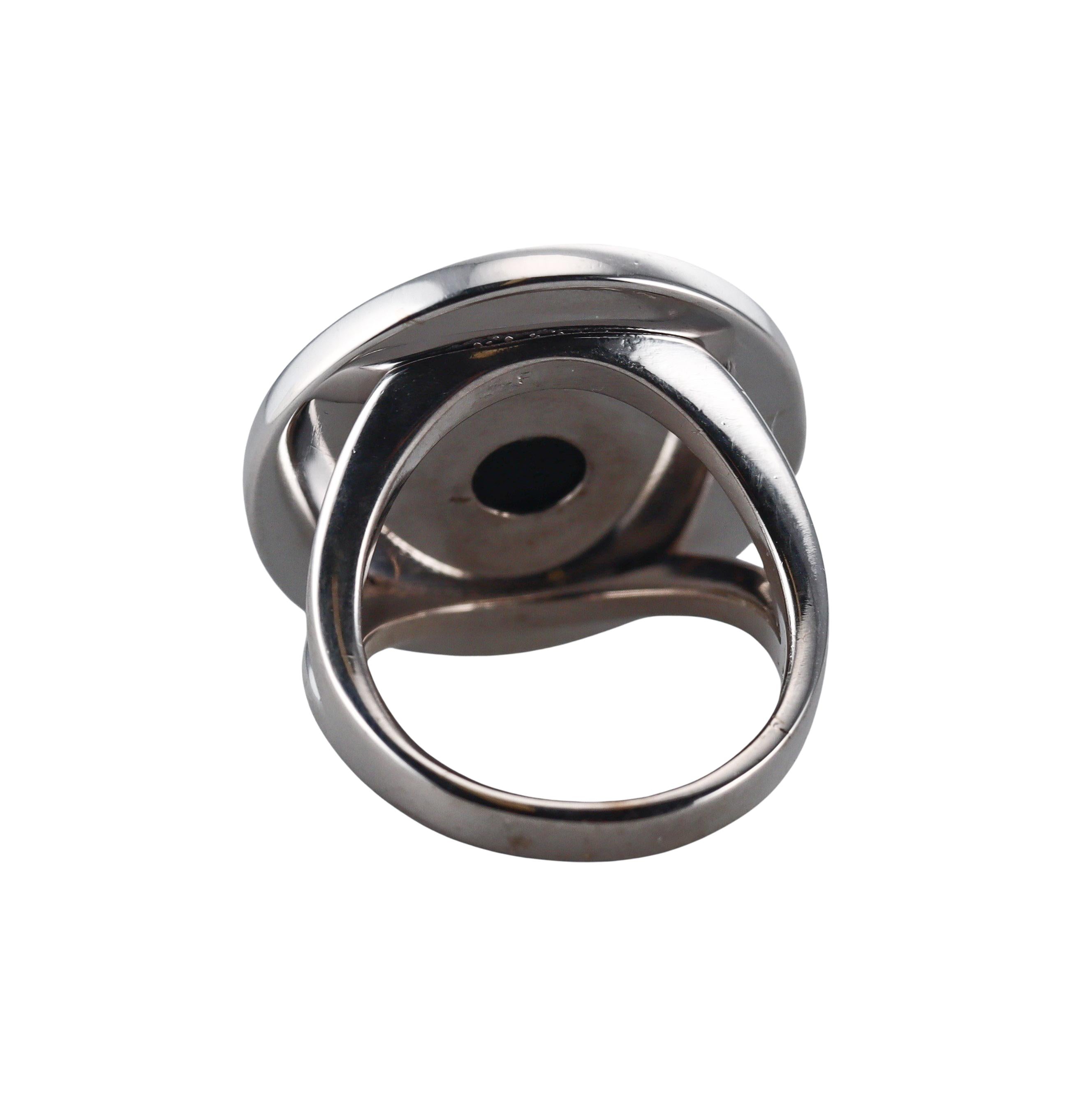 Bulgari Bvlgari Signature Onyx Gold Ring