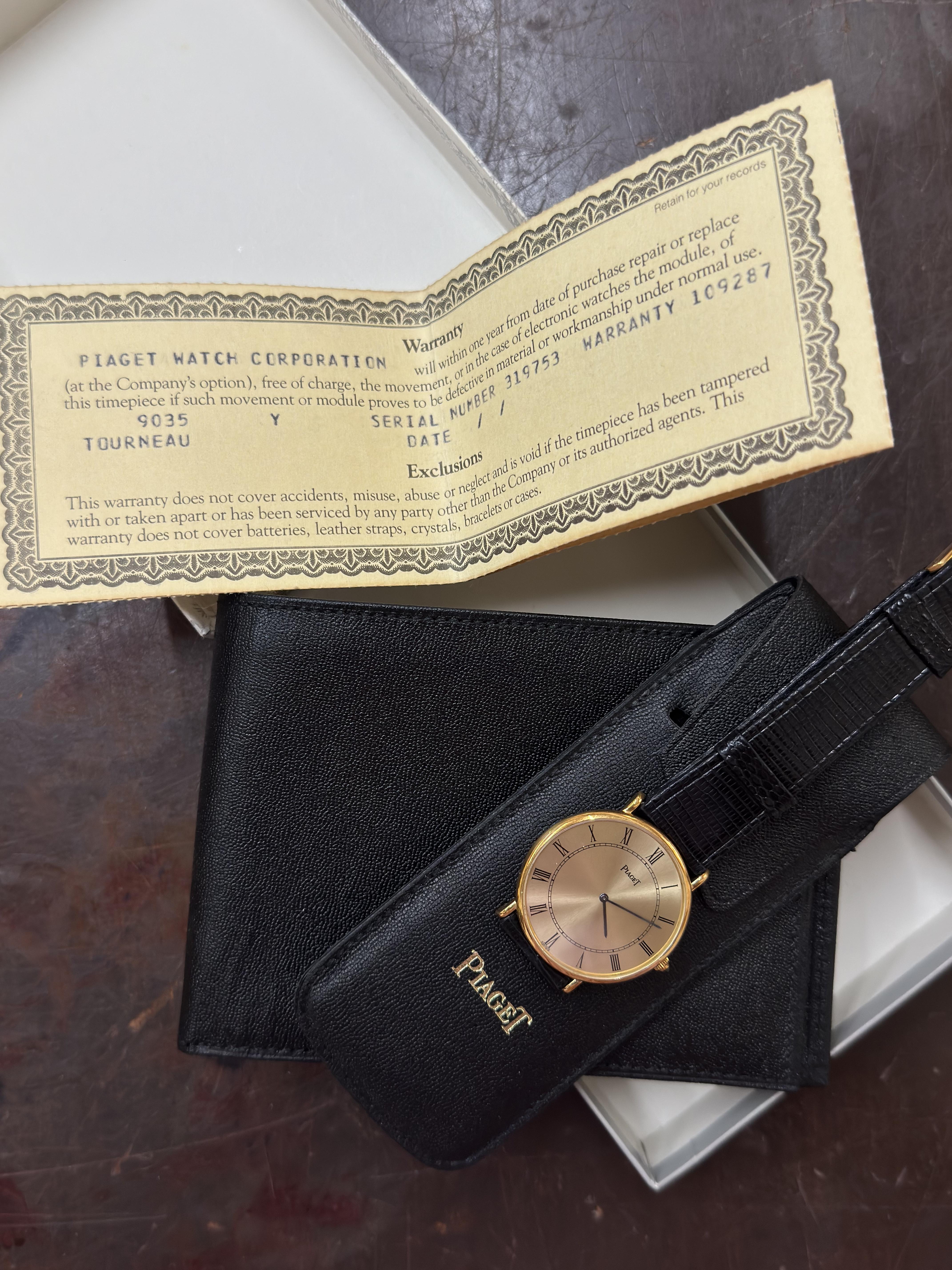 1970s Piaget Altiplano Yellow Gold Mechanical Watch 9035