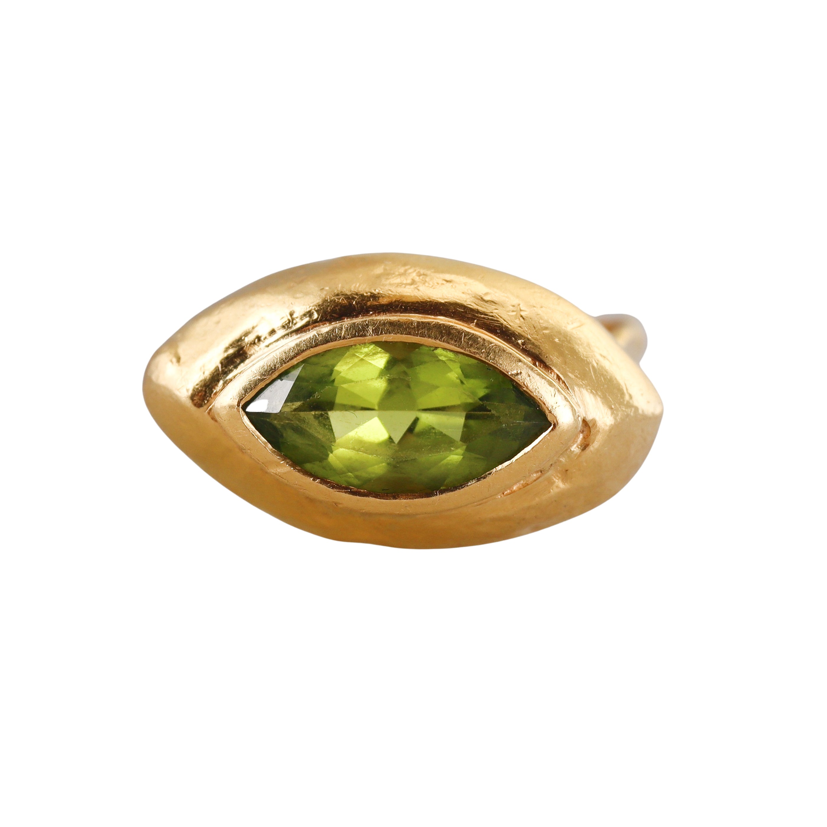 Jean Mahie Gold Peridot Ring