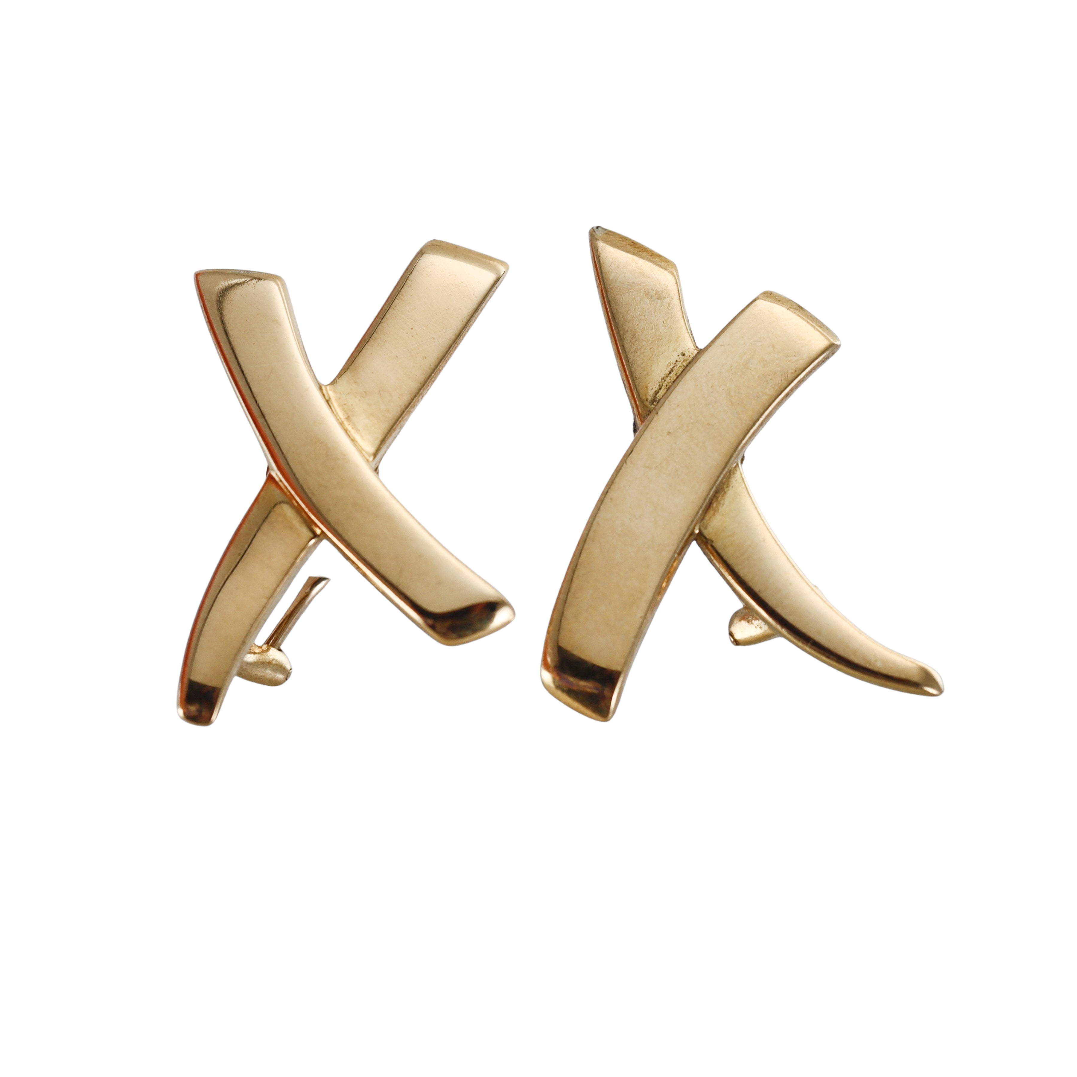 Tiffany & Co Paloma's Graffiti X Gold Earrings