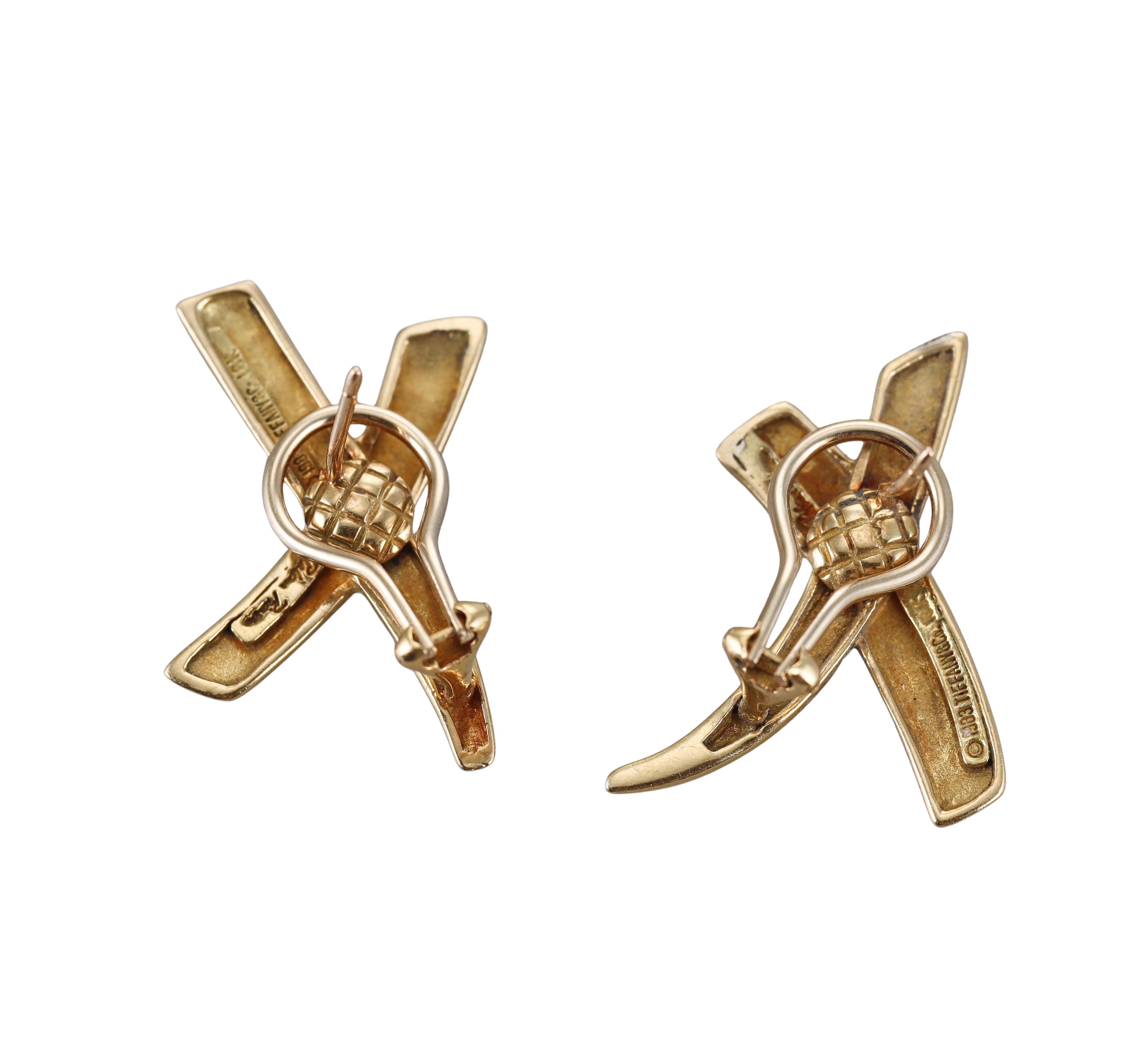 Tiffany & Co Paloma's Graffiti X Gold Earrings