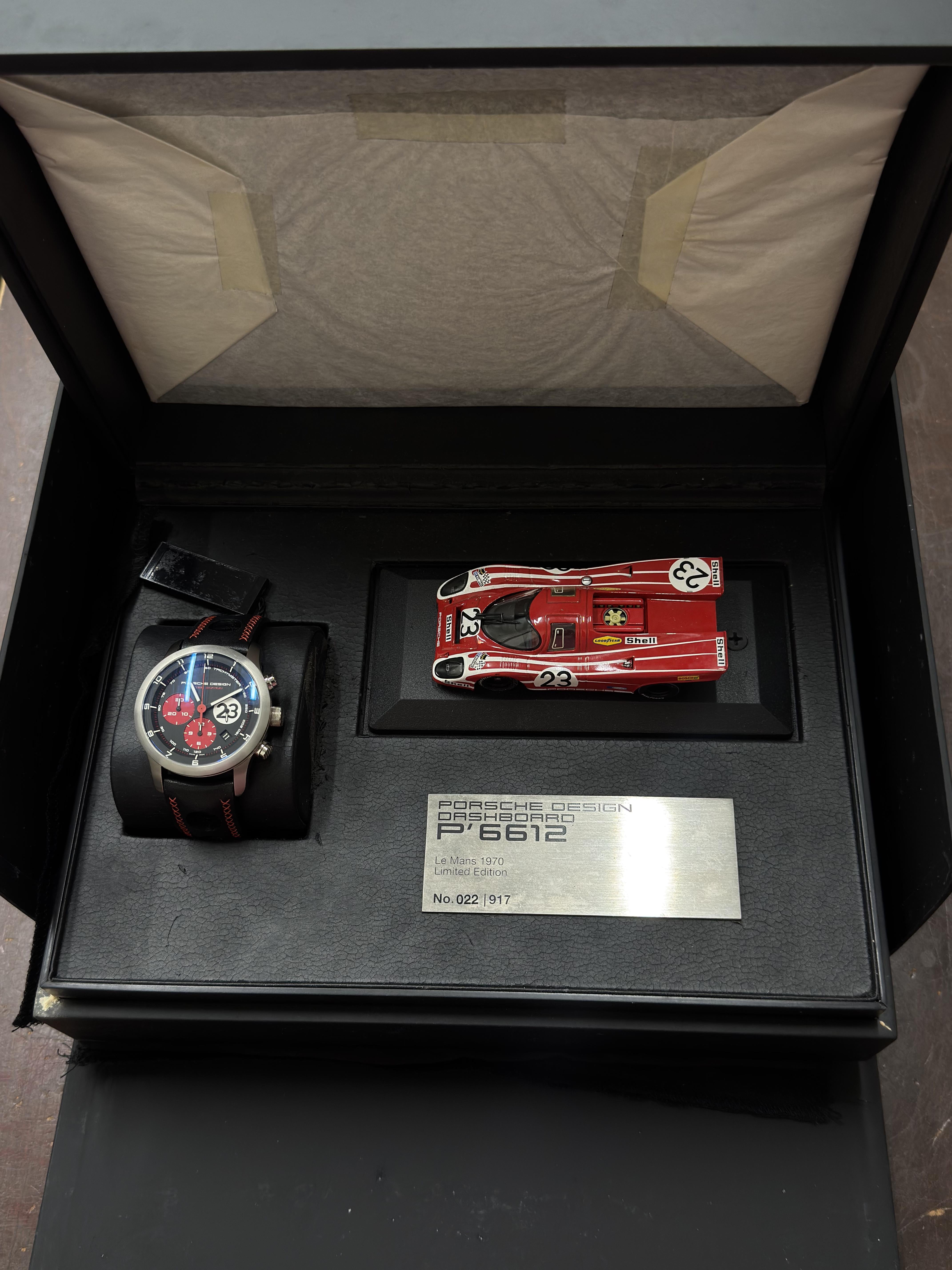 Porsche Design Le Mans 1970 Limited Edition Titanium Automatic Watch P6612