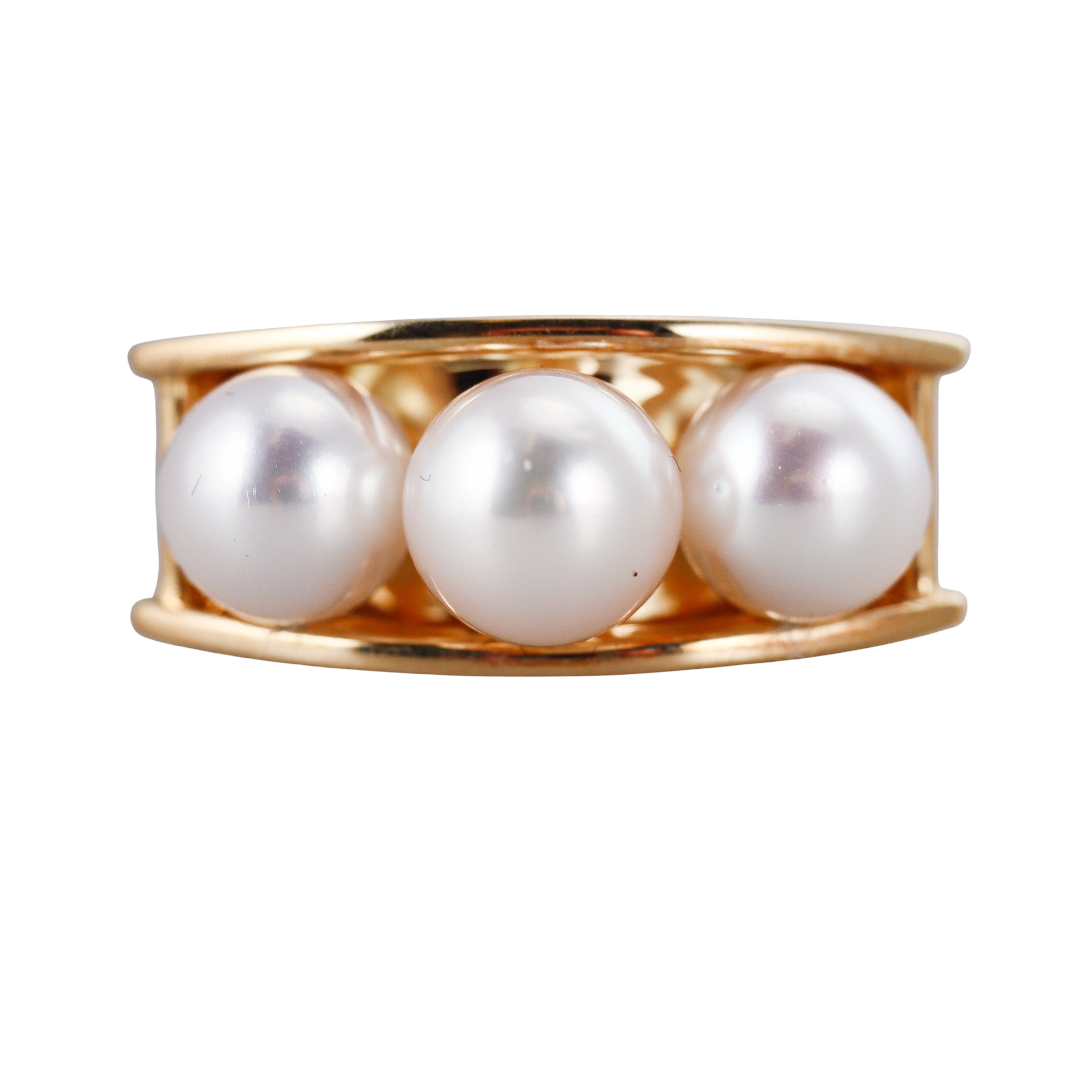 Assael Pearl Yellow Gold Ring