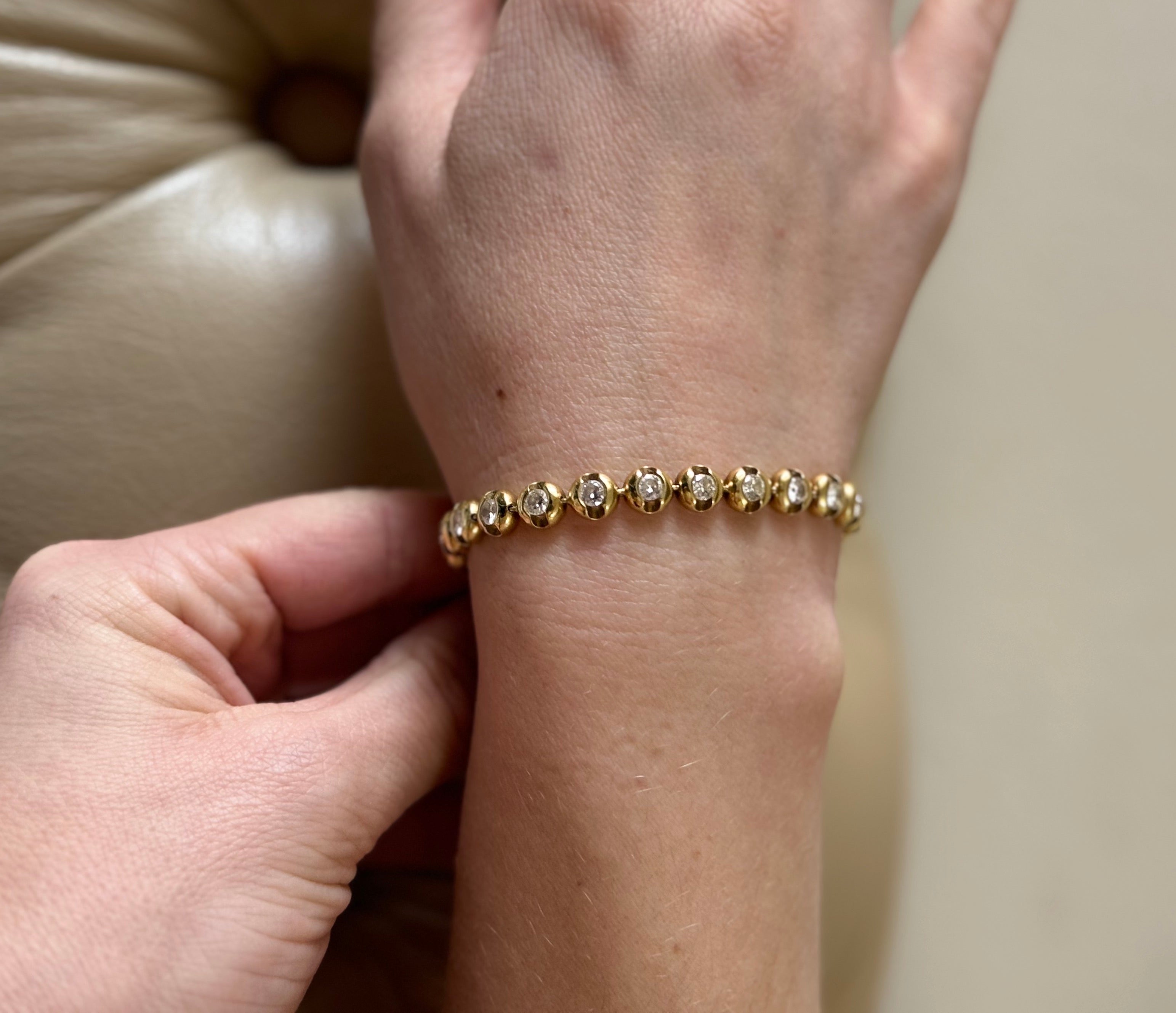 Gold 4.25ctw Diamond Tennis Bracelet