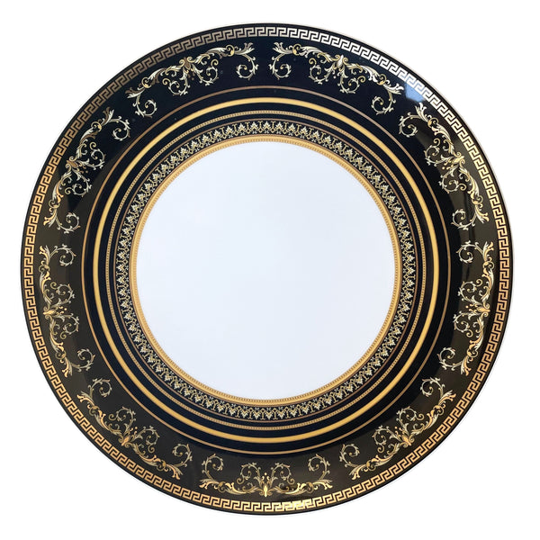 Versace by Rosenthal Virtus Gala Black Dinner Plate 10229