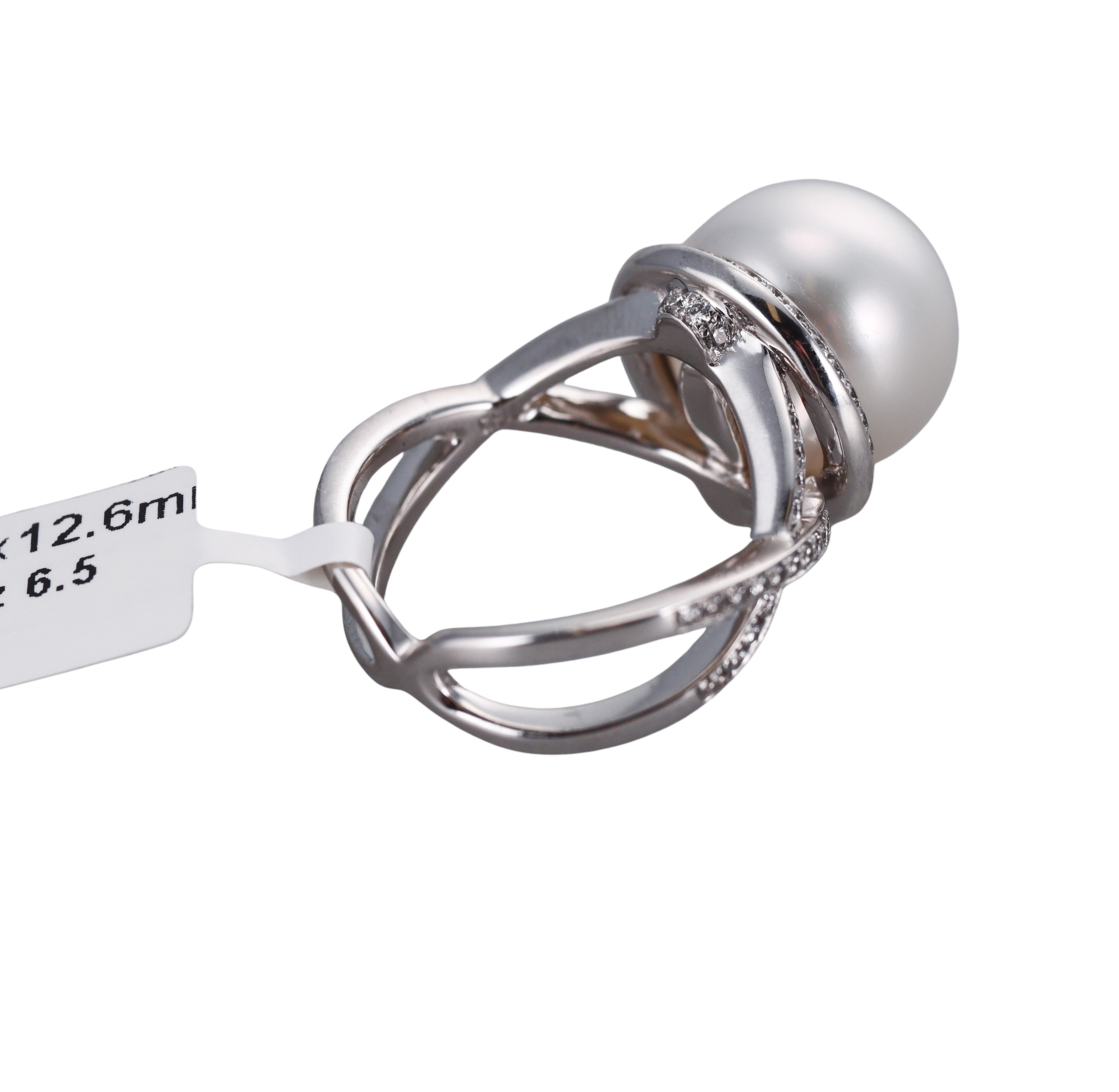 Assael South Sea Pearl Diamond White Gold Ring