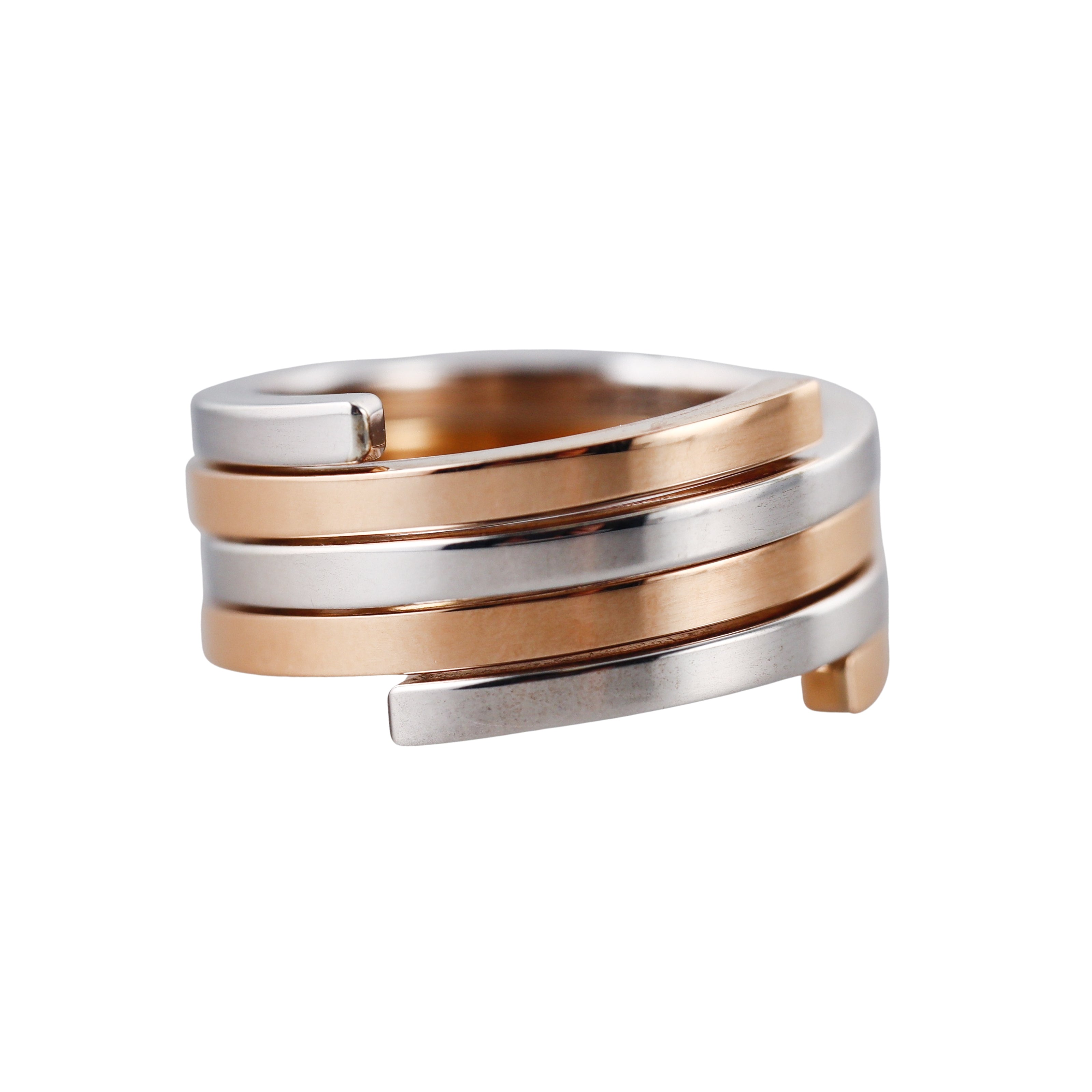 Dinh Van Spirale Rose Gold Sterling Silver Ring