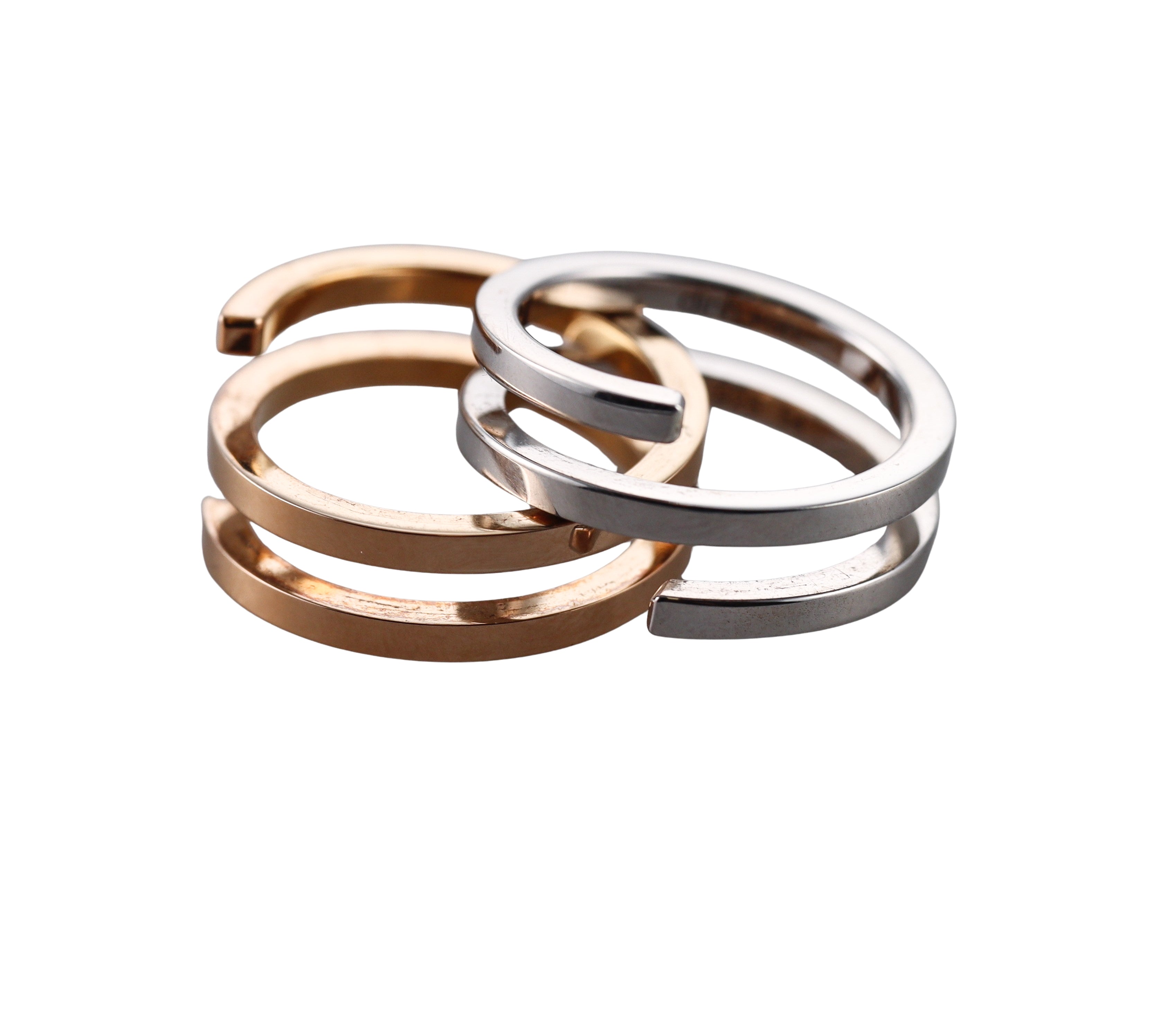 Dinh Van Spirale Rose Gold Sterling Silver Ring