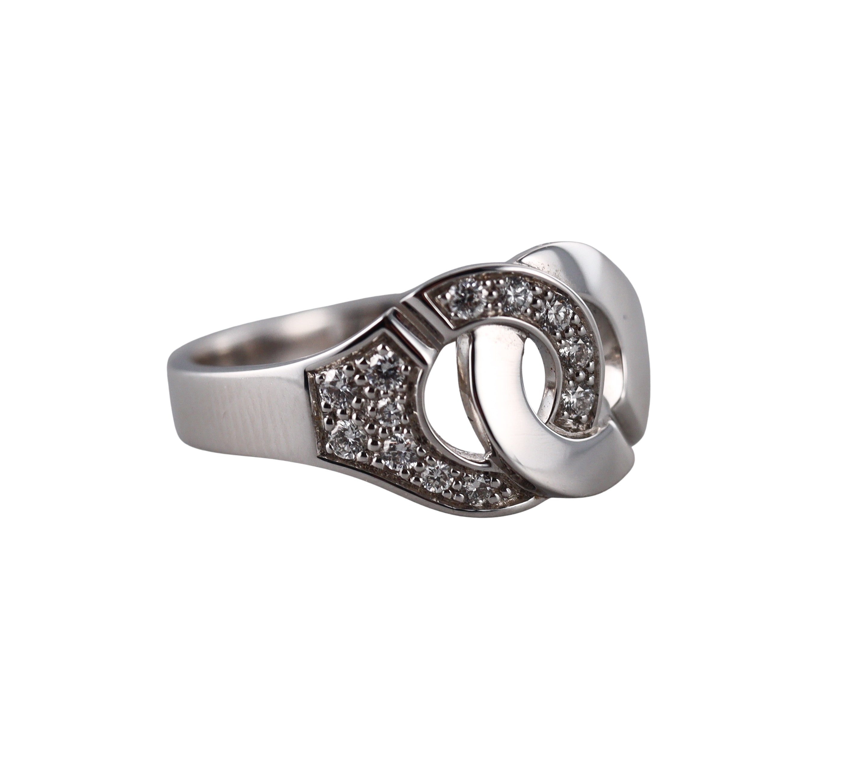 Dinh Van Menottes R10 White Gold Diamond Ring