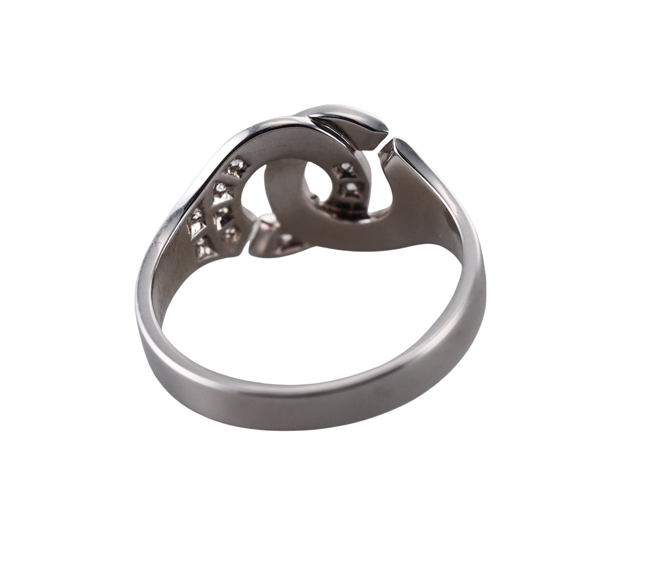 Dinh Van Menottes R10 White Gold Diamond Ring