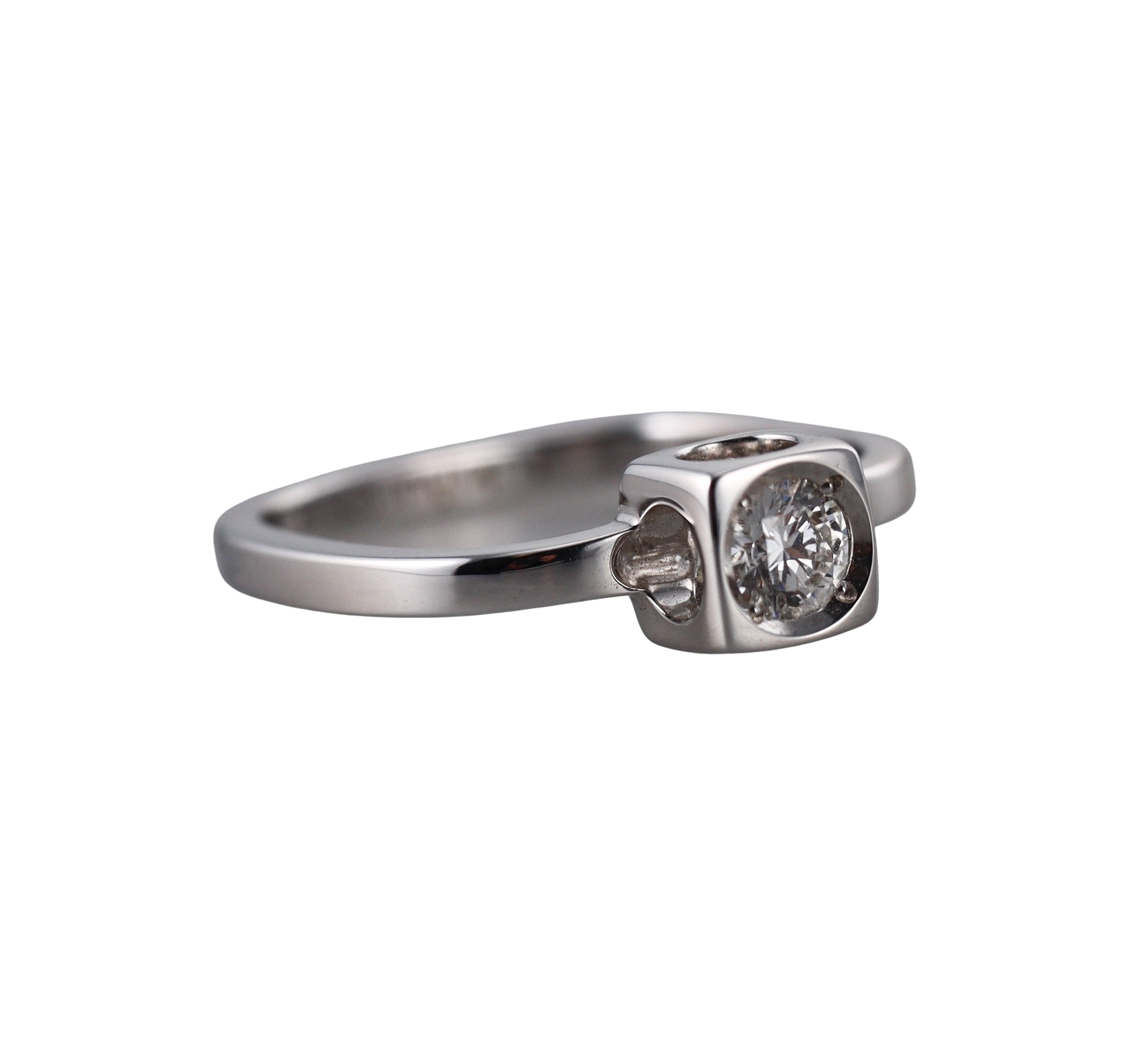 Dinh Van Le Cube Diamond White Gold Large Ring