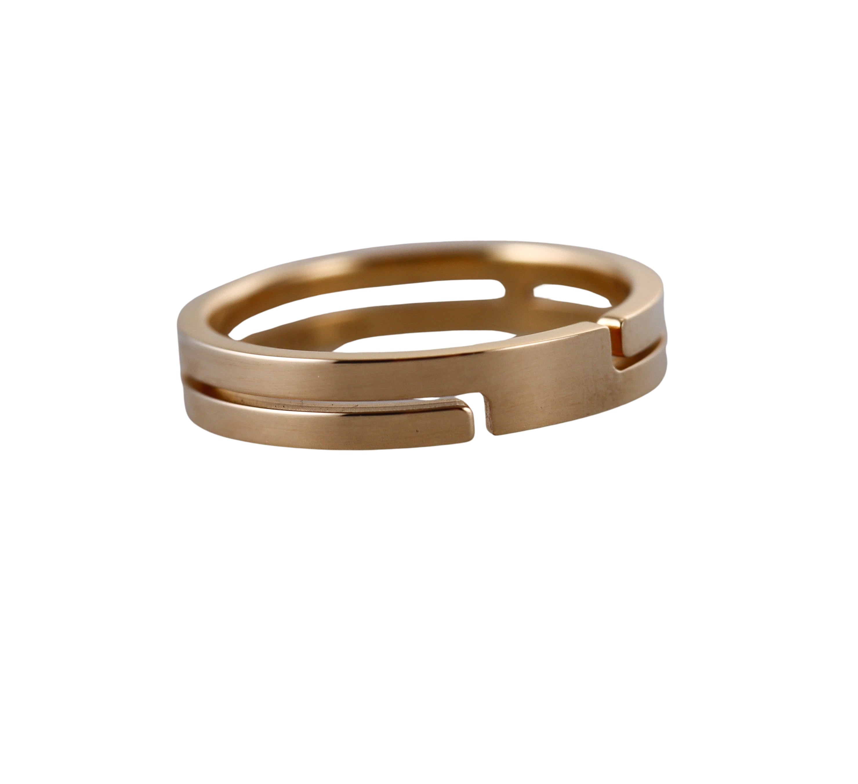 Dinh Van Seventies Yellow Gold Band Ring Small Model