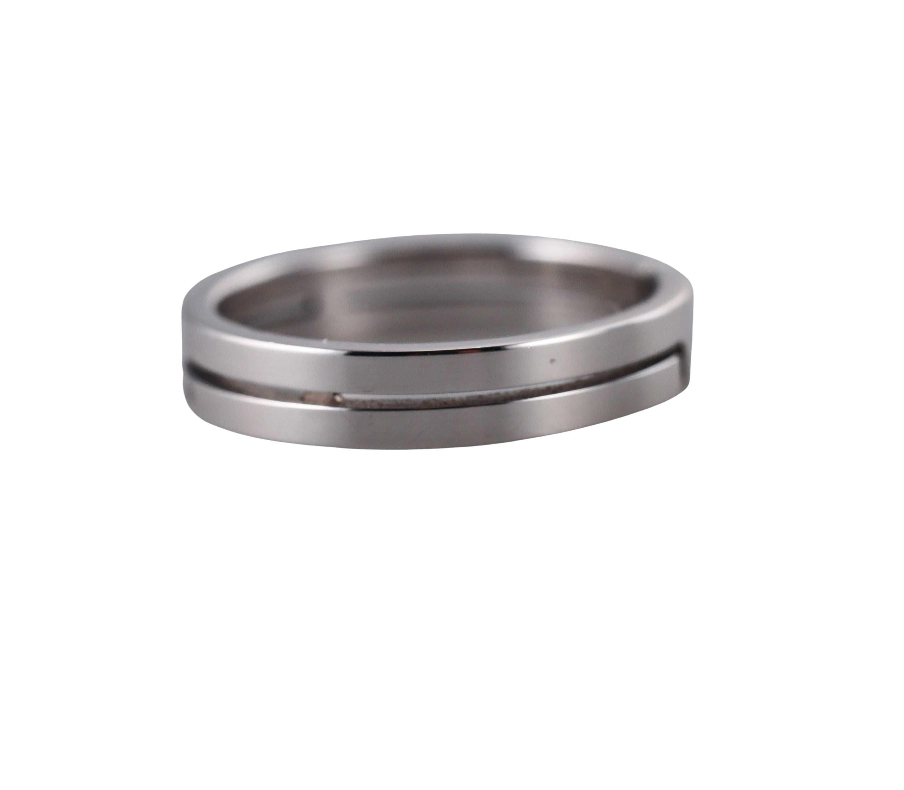 Dinh Van Seventies White Gold Band Ring Small Model