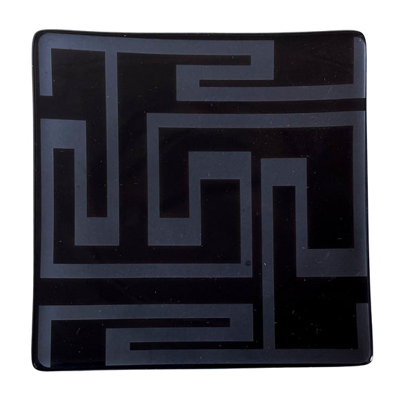 Versace by Rosenthal Dedalo  Black Anthrazit-platin Tray 9cm 059220
