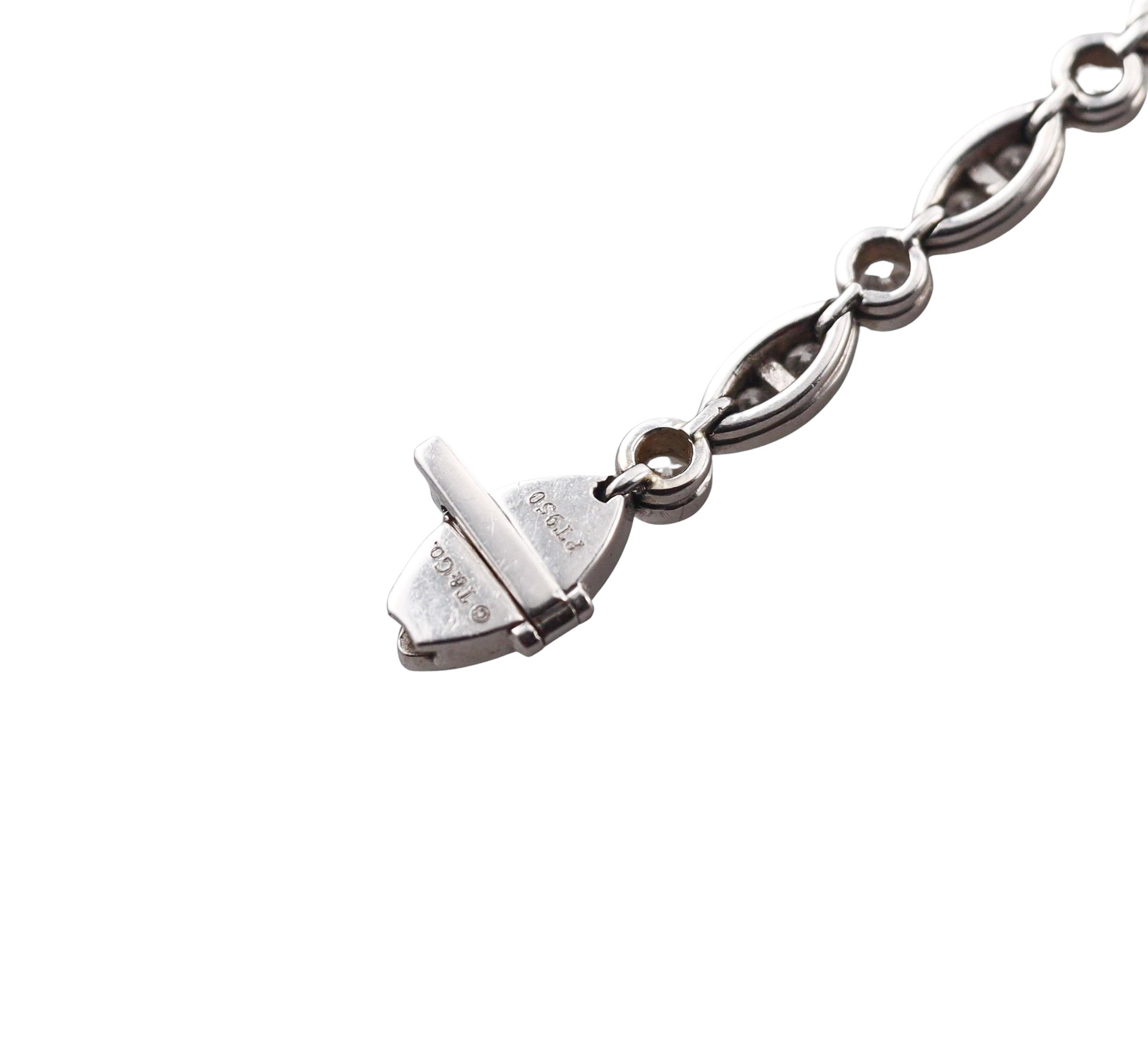 Tiffany & Co Jazz Platinum Diamond Bracelet