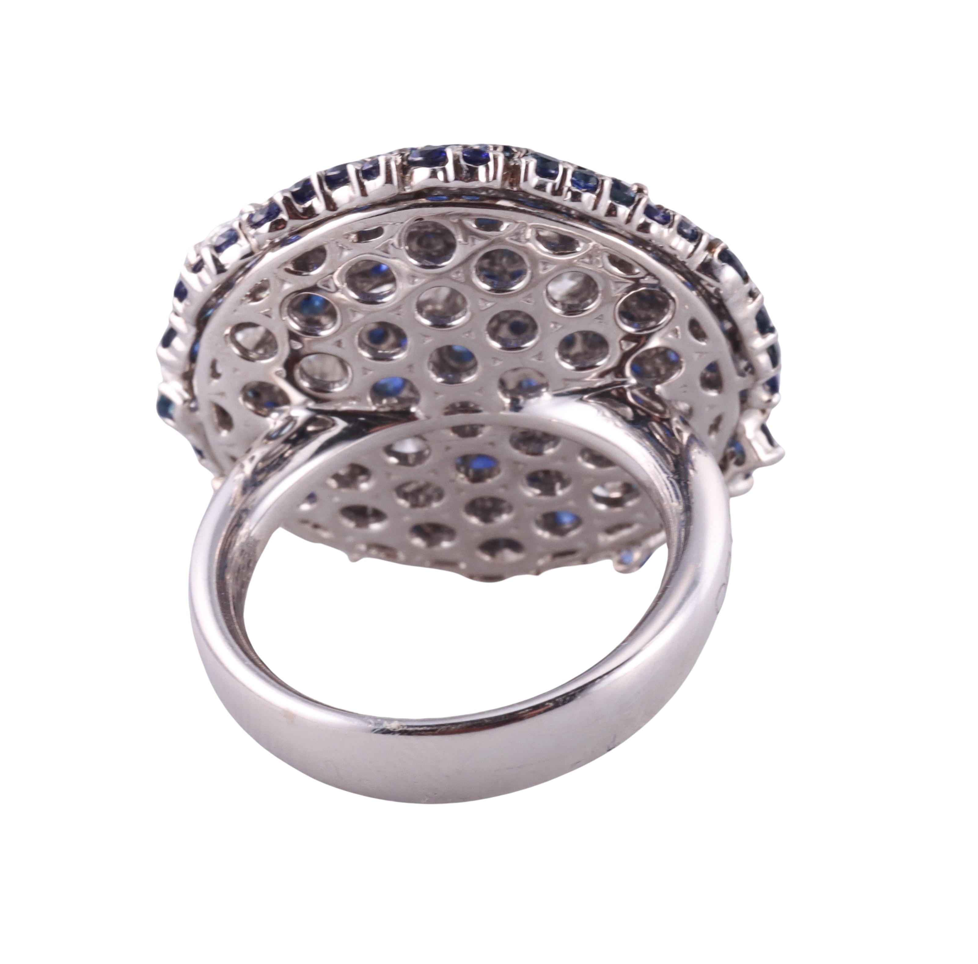 Zydo Diamond Sapphire Gold Cocktail Ring