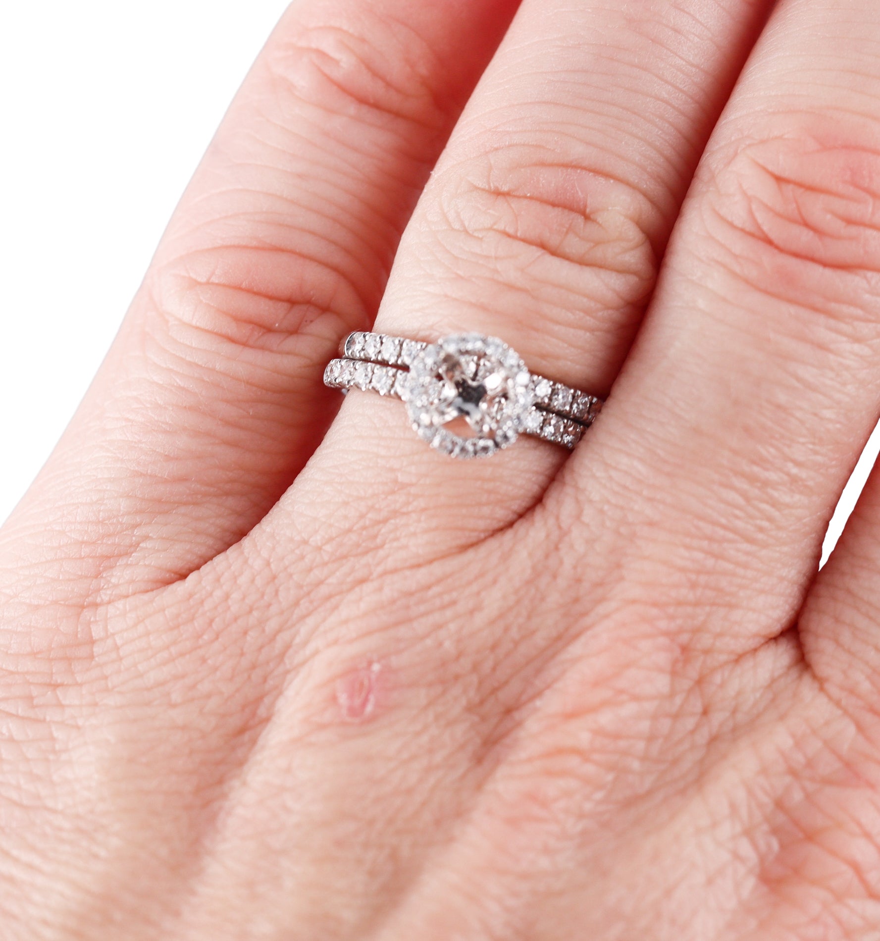 Simon G. Gold Engagement Ring Setting Set