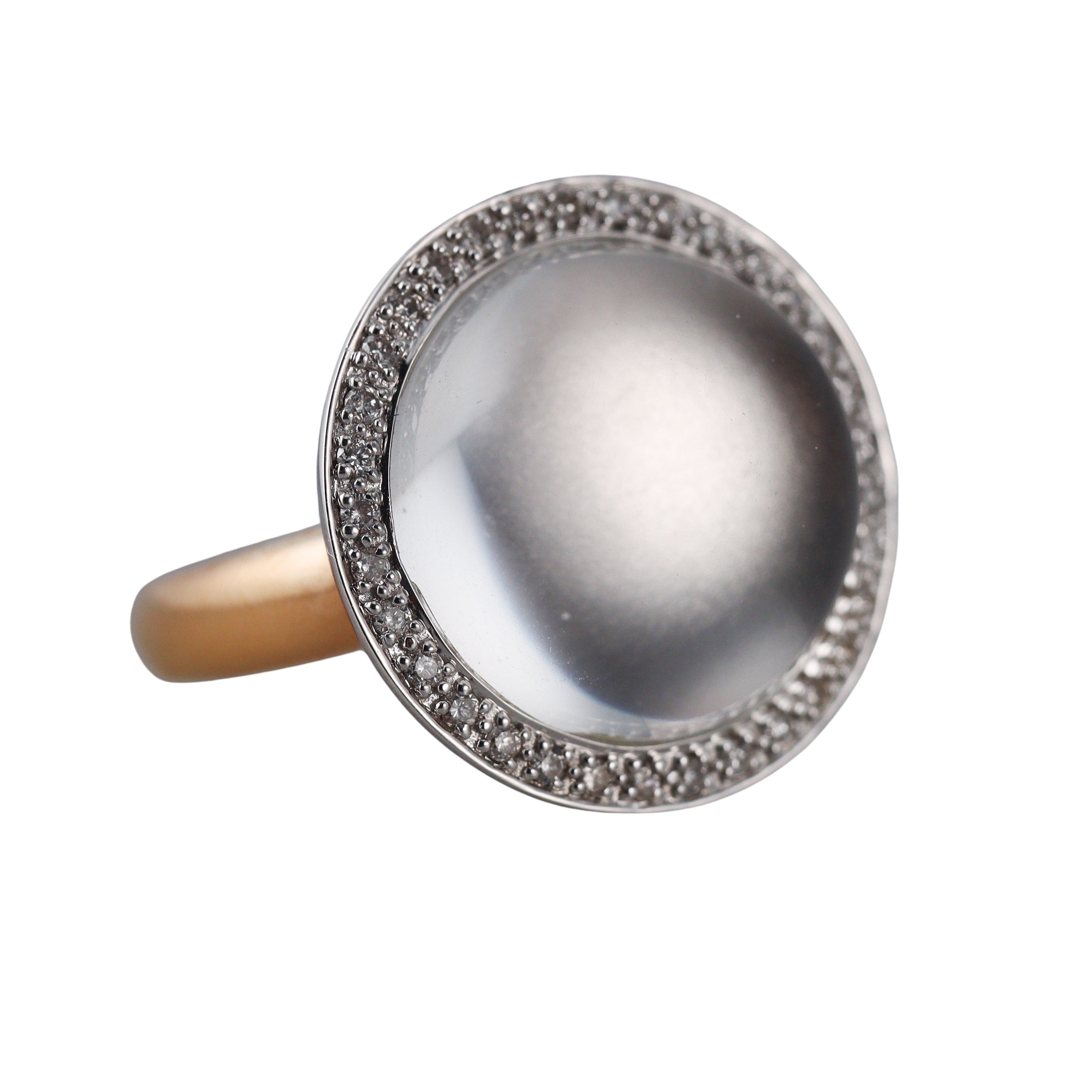 Mimi Milano Shan Teki Crystal Diamond 18k Gold Ring