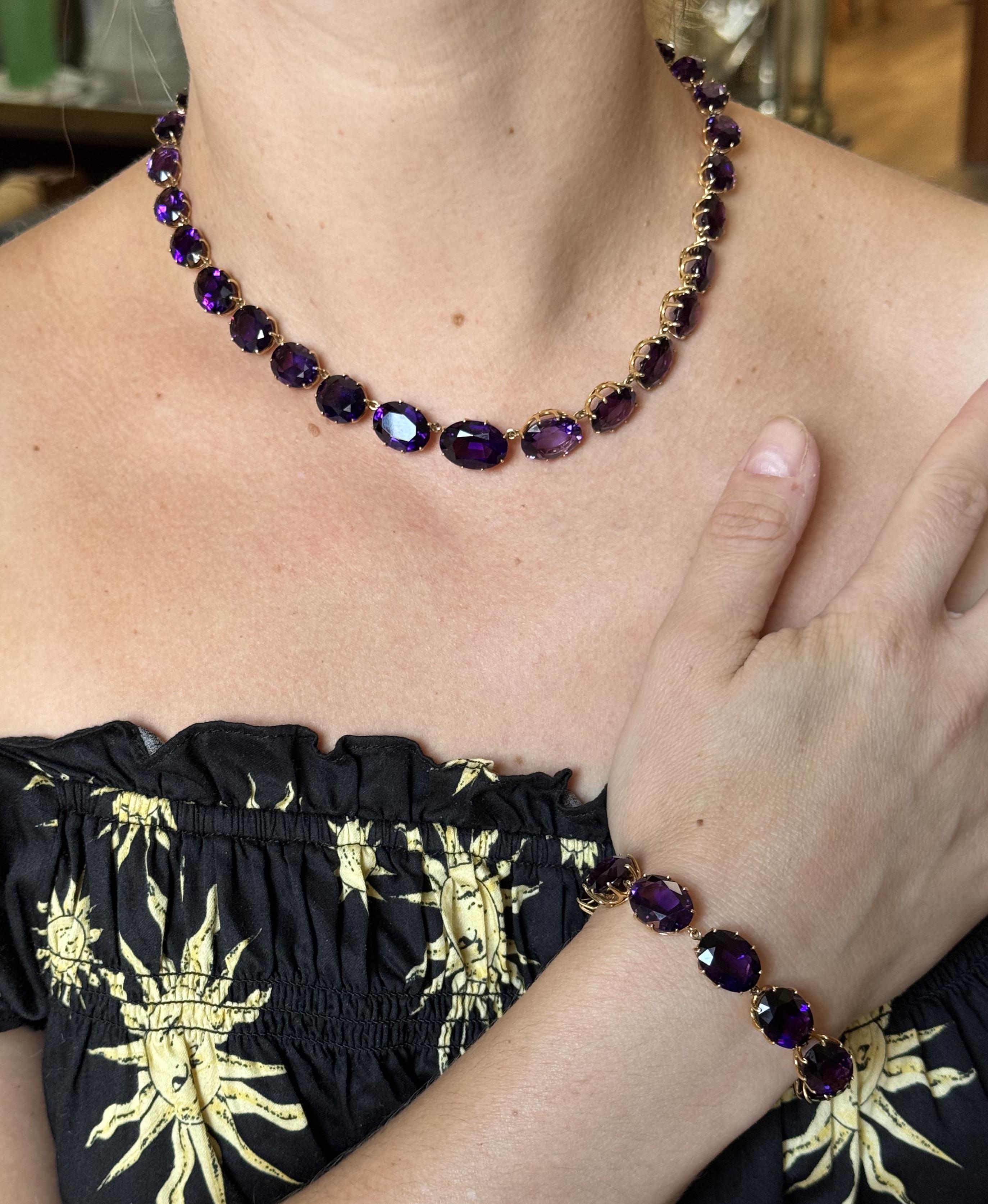 Fred Leighton Amethyst Gold Bracelet