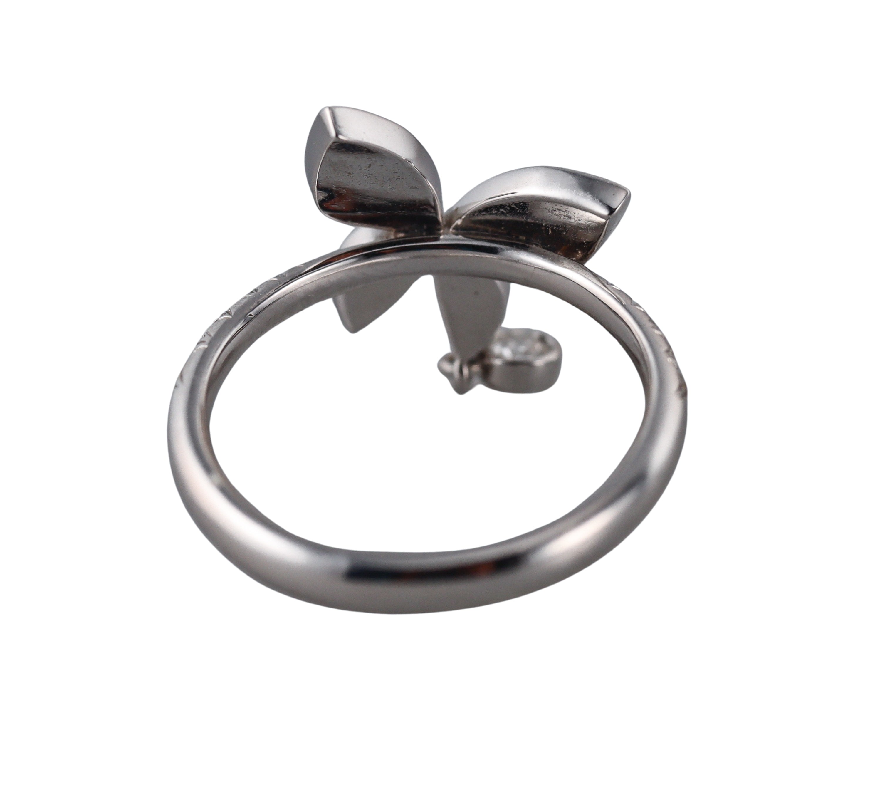 Mimi Milano Farfalla Diamond 18k White Gold Butterfly Ring