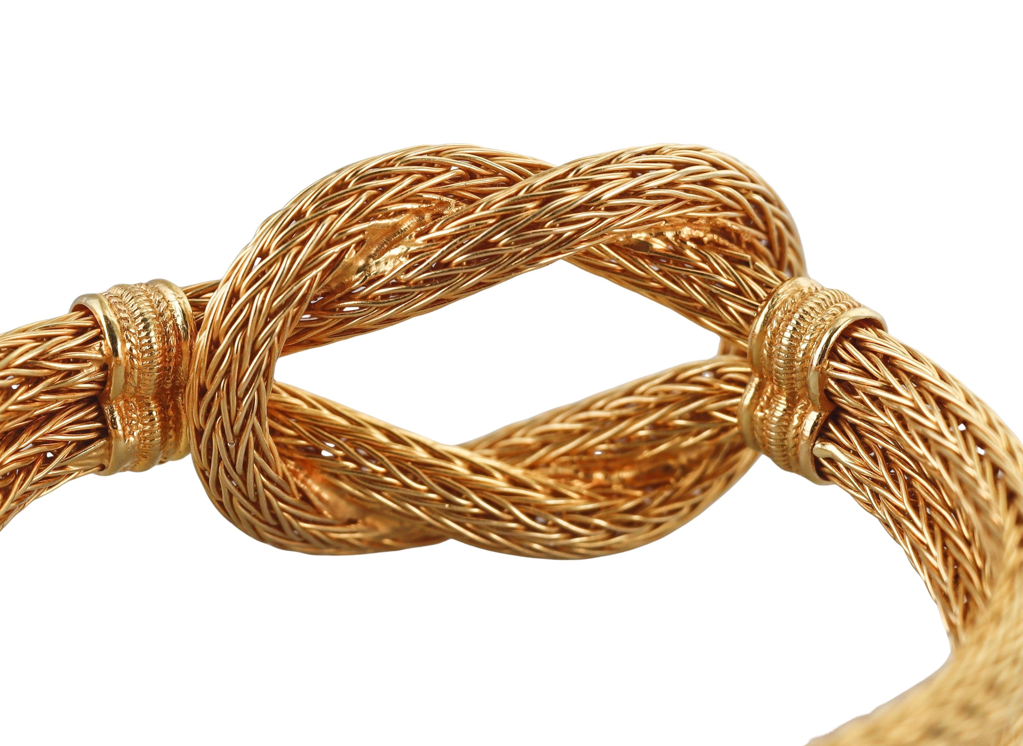Lalaounis Greece Hercules Knot Gold Bracelet