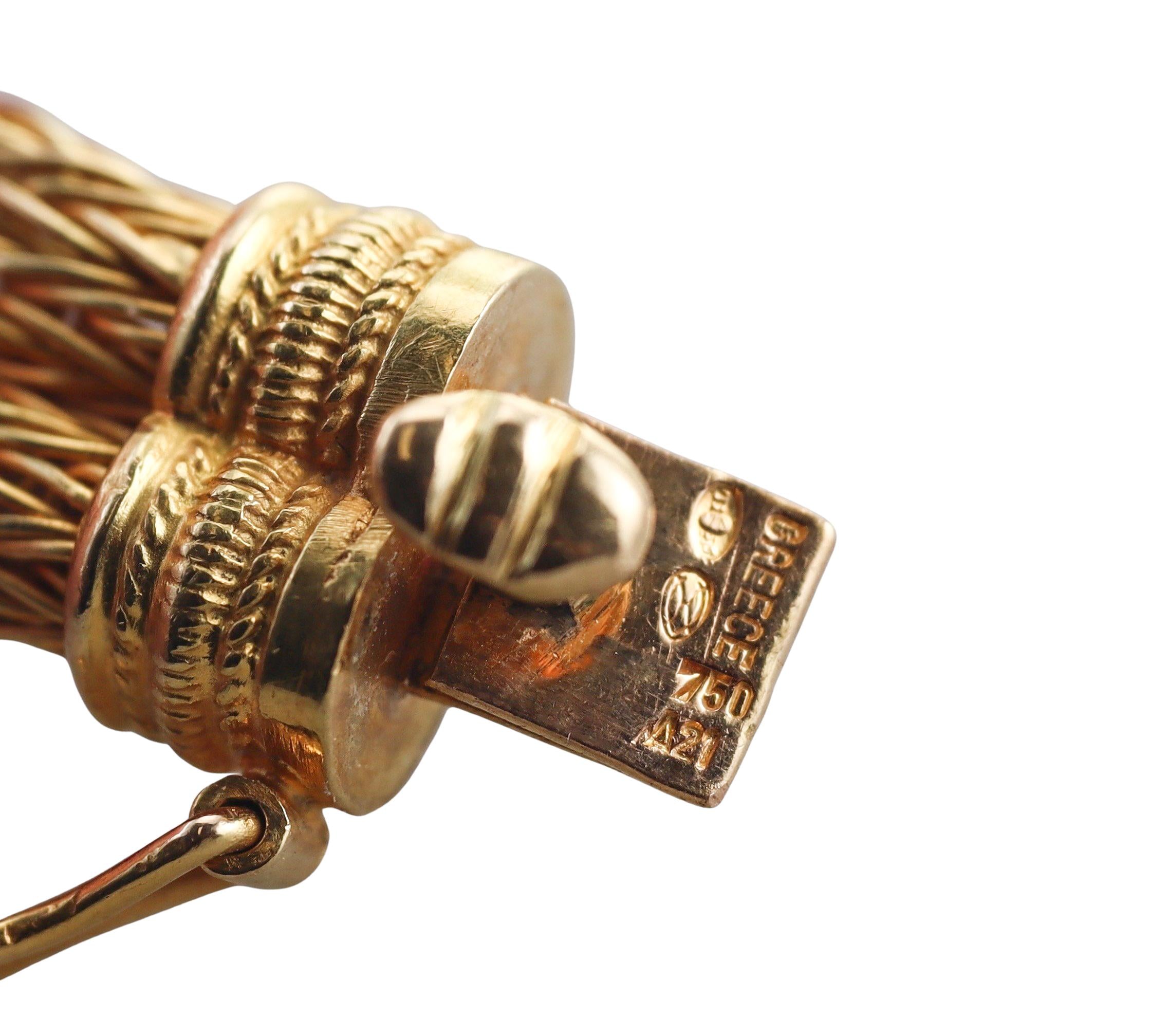 Lalaounis Greece Hercules Knot Gold Bracelet