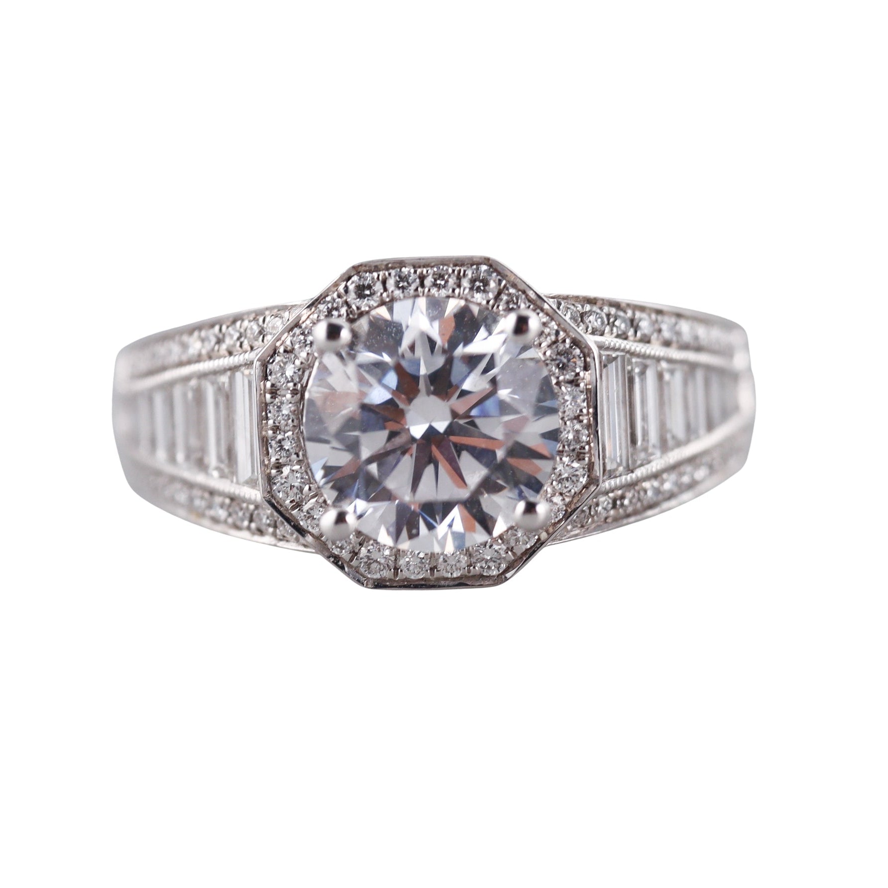 Simon G Gold Engagement Ring