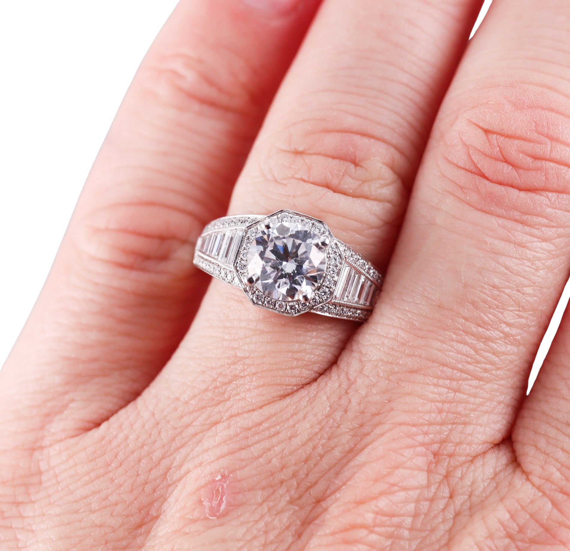 Simon G Gold Engagement Ring