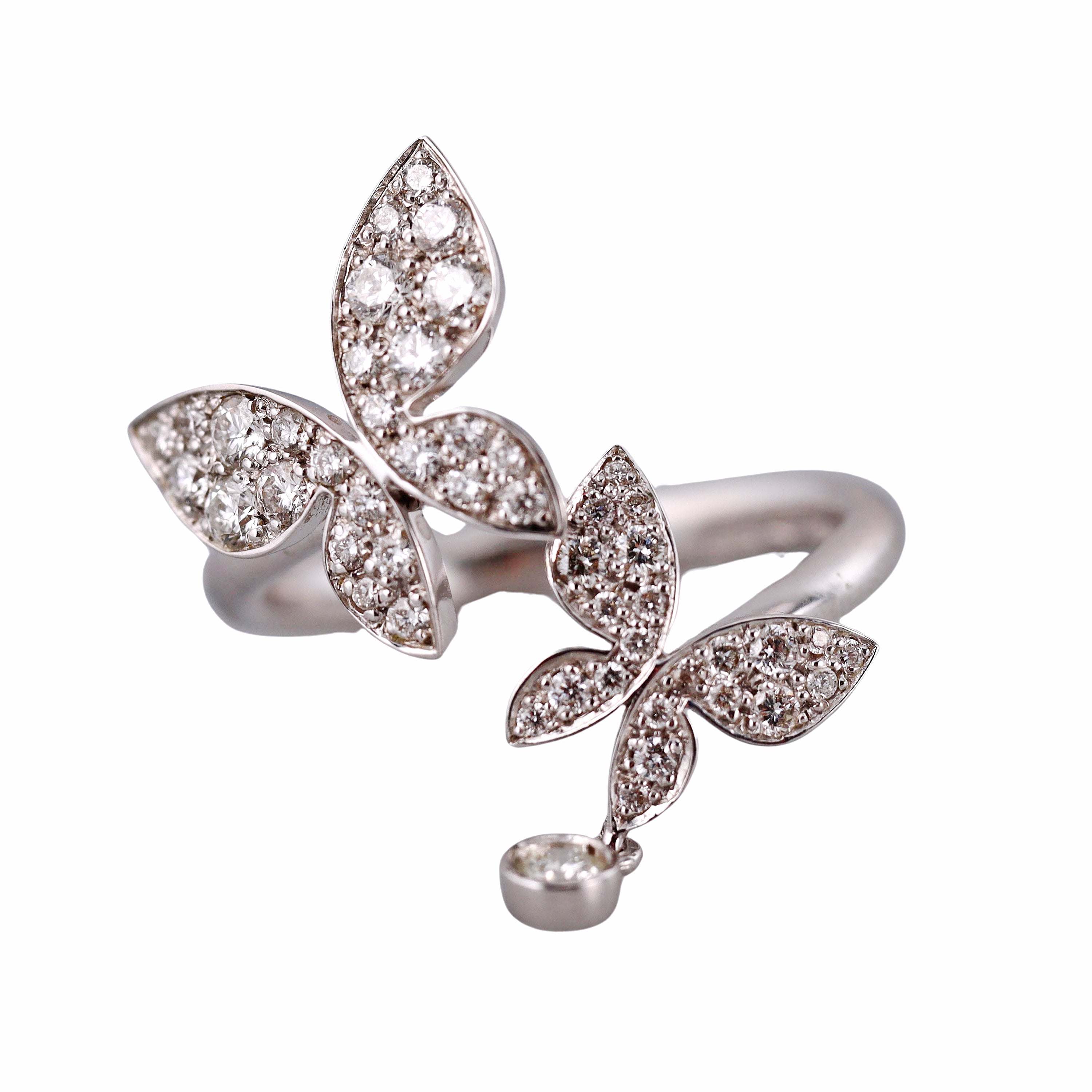 Mimi Milano Farfalla Diamond 18k Gold Butterfly Ring
