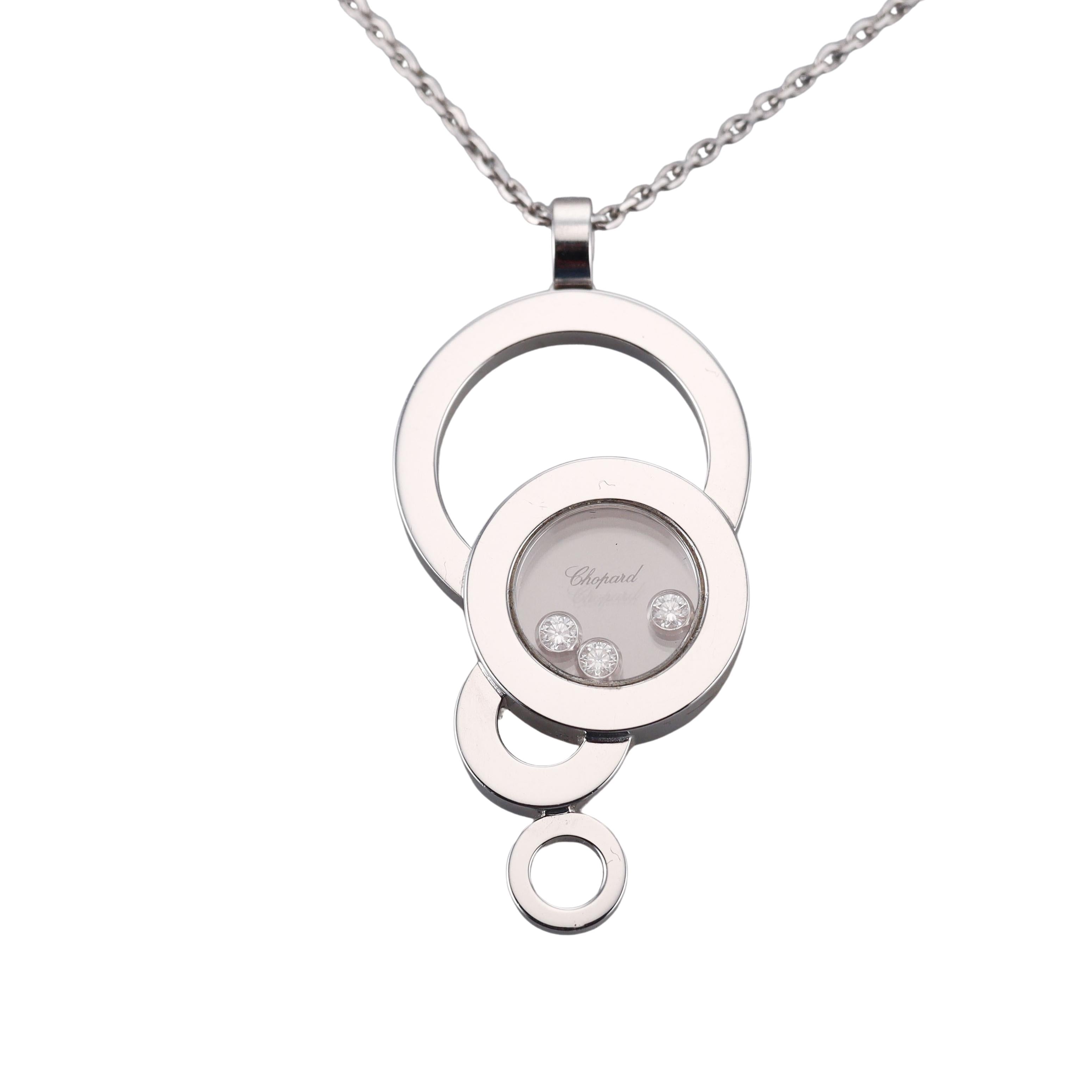 Chopard Happy Diamond Bubble Gold Pendant Necklace 79/6984-20