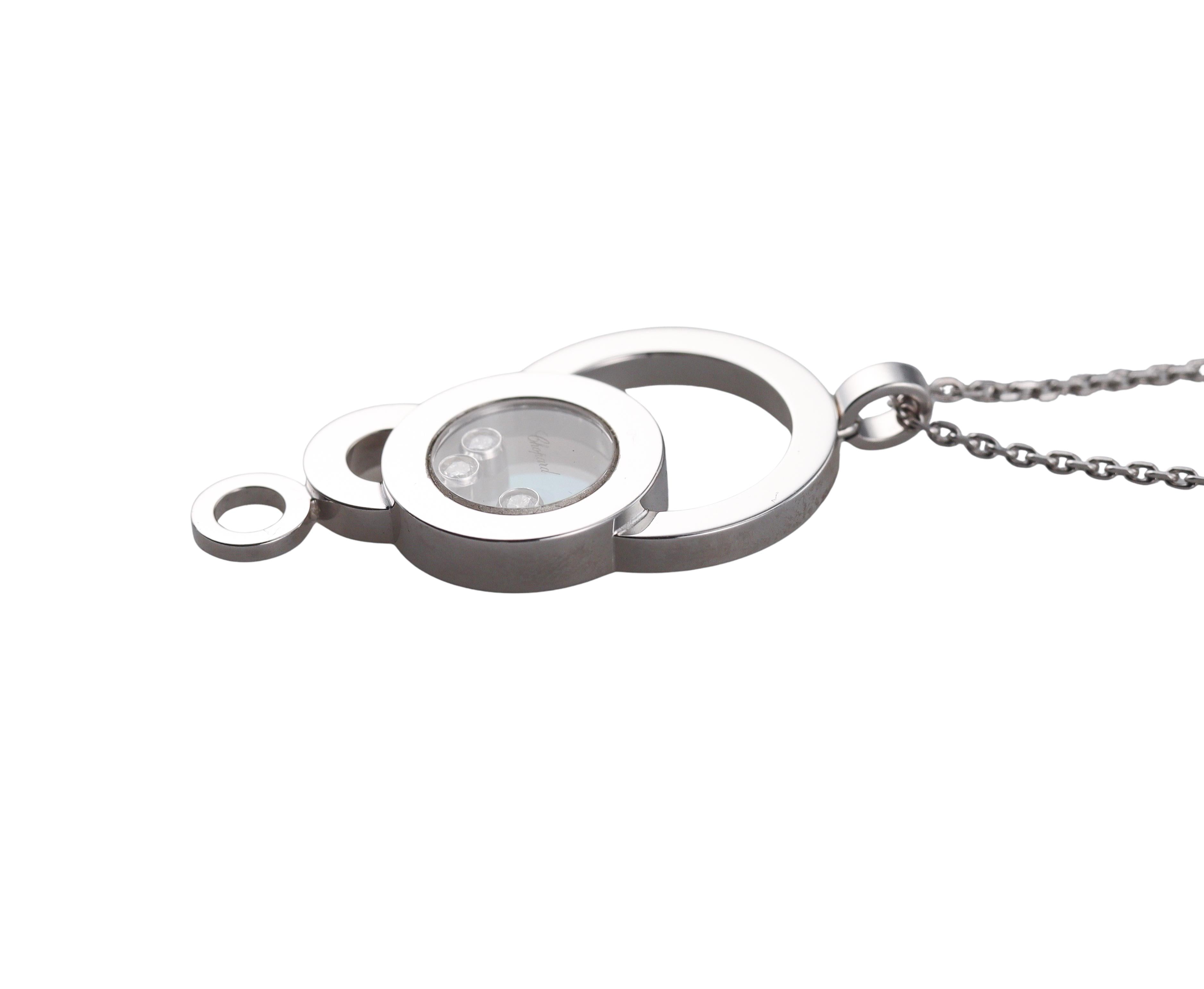 Chopard Happy Diamond Bubble Gold Pendant Necklace 79/6984-20