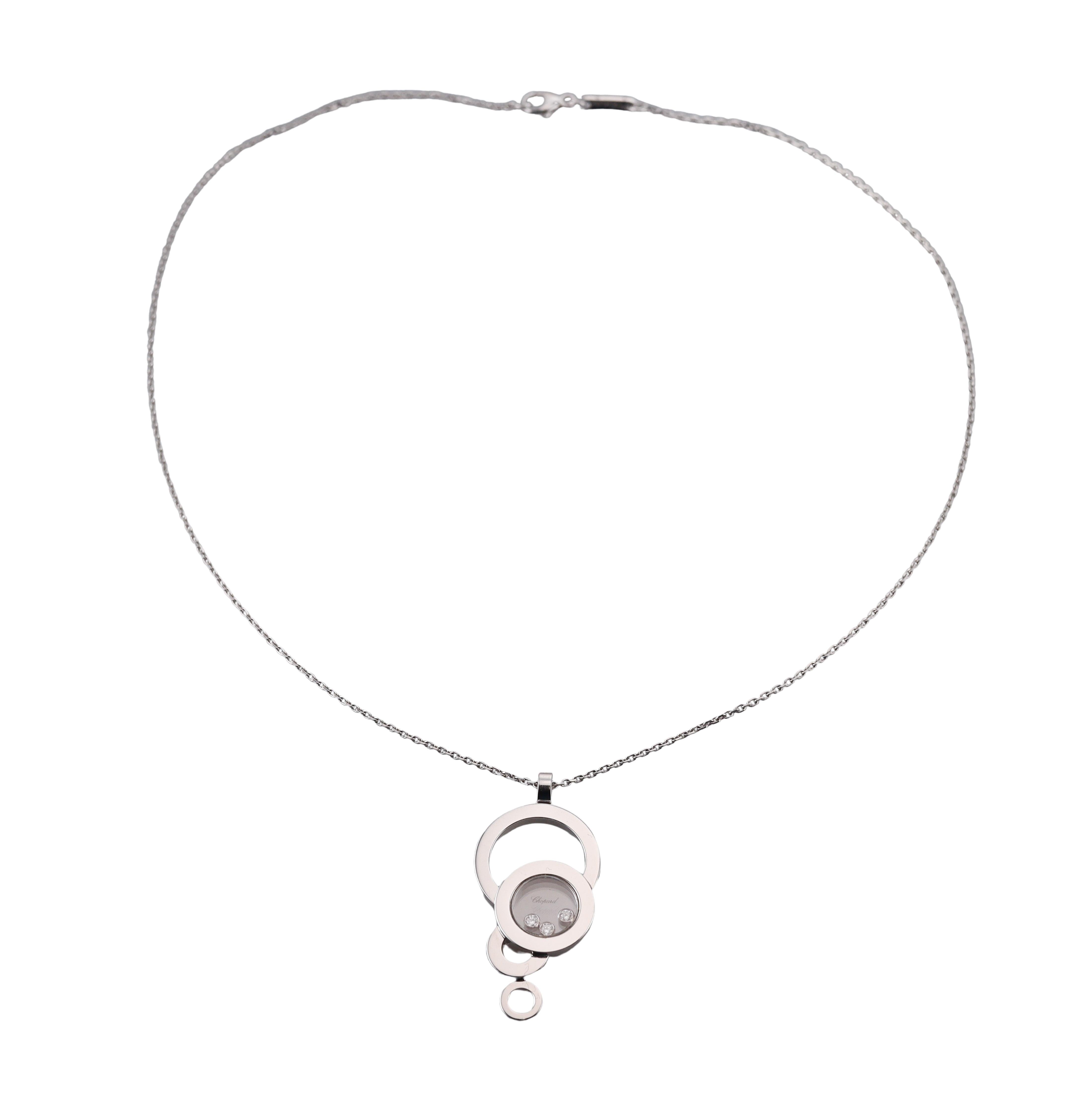 Chopard Happy Diamond Bubble Gold Pendant Necklace 79/6984-20