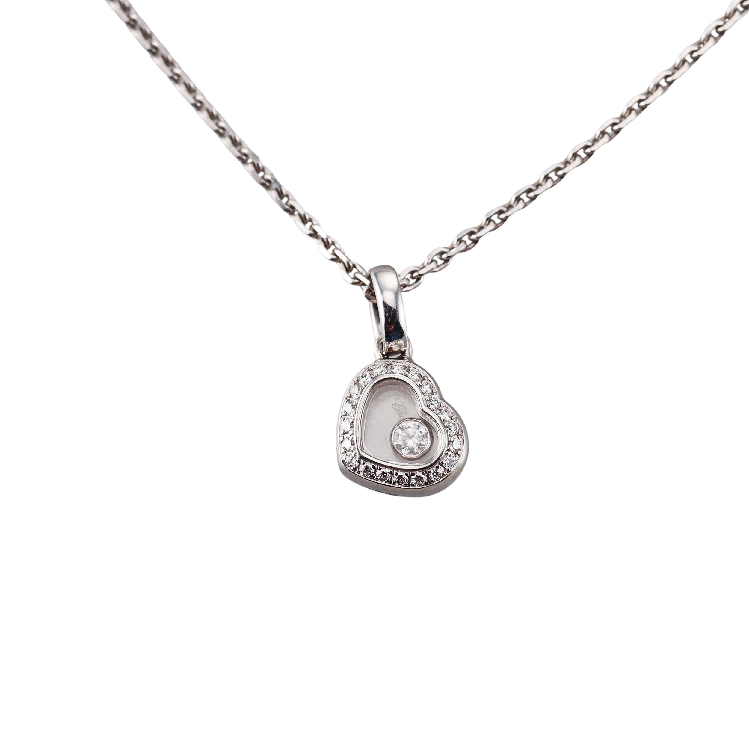 Chopard Happy Diamonds Gold Heart Pendant Necklace 79/6718-20