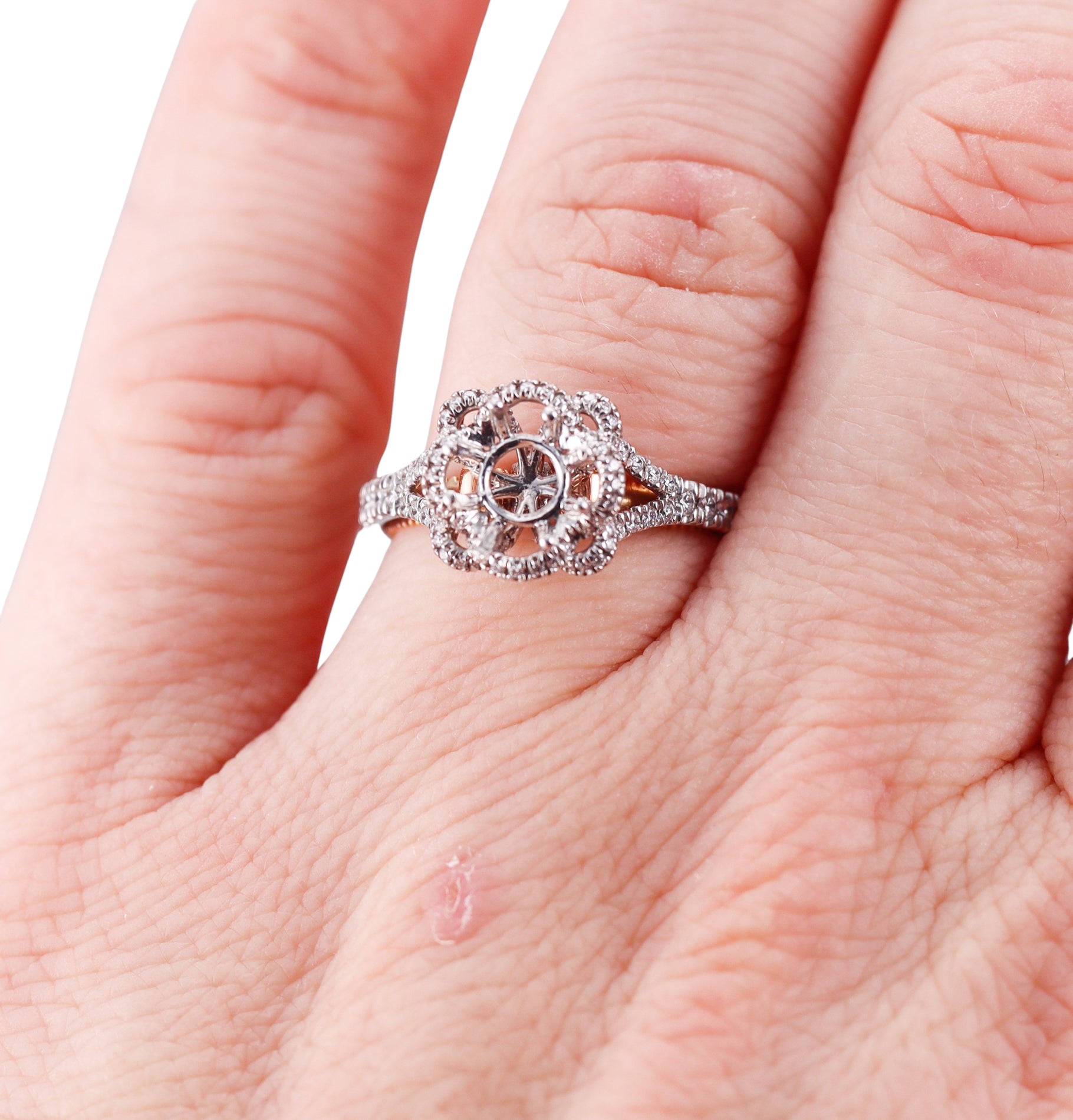 Verragio Gold Engagement Ring Setting