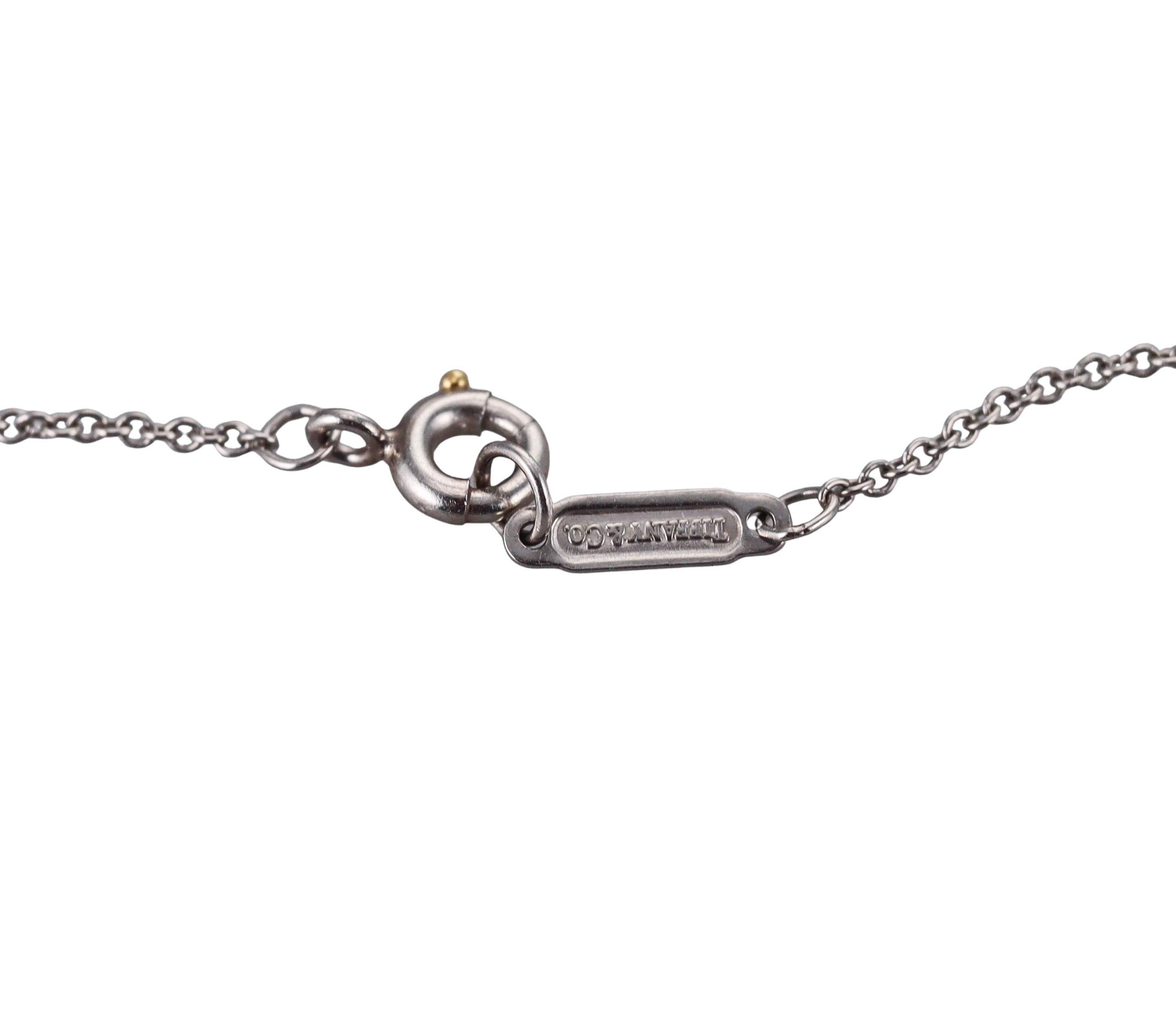 Tiffany & Co Diamond Platinum Cross Pendant Necklace