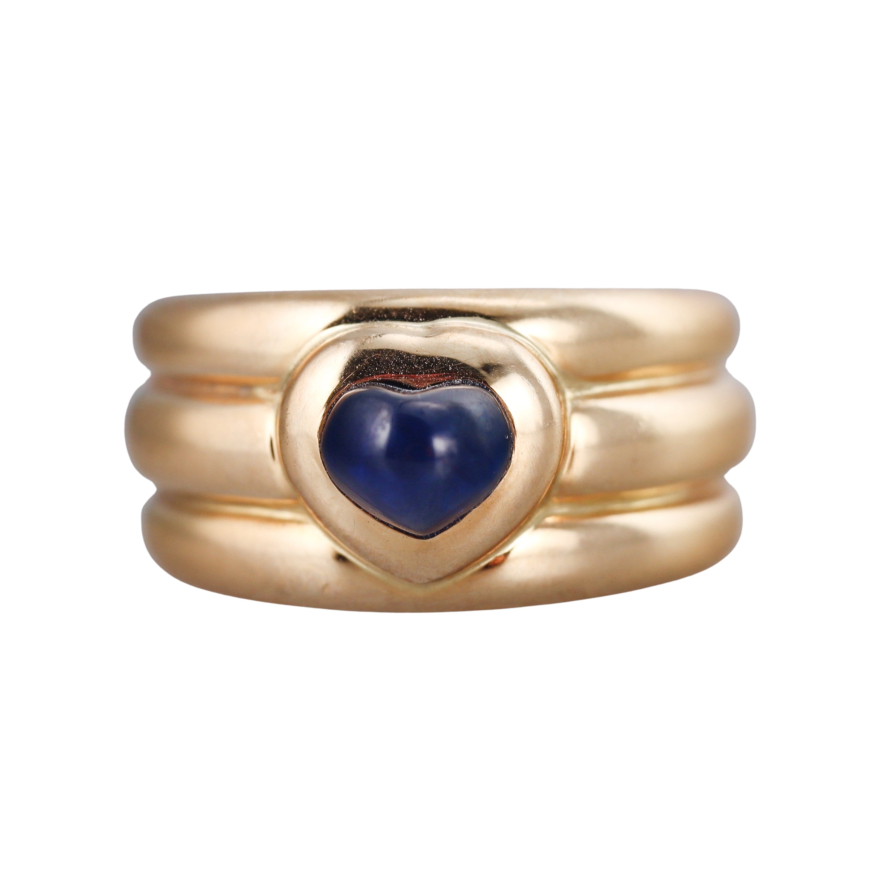 Chopard Heart Sapphire Gold Band Ring