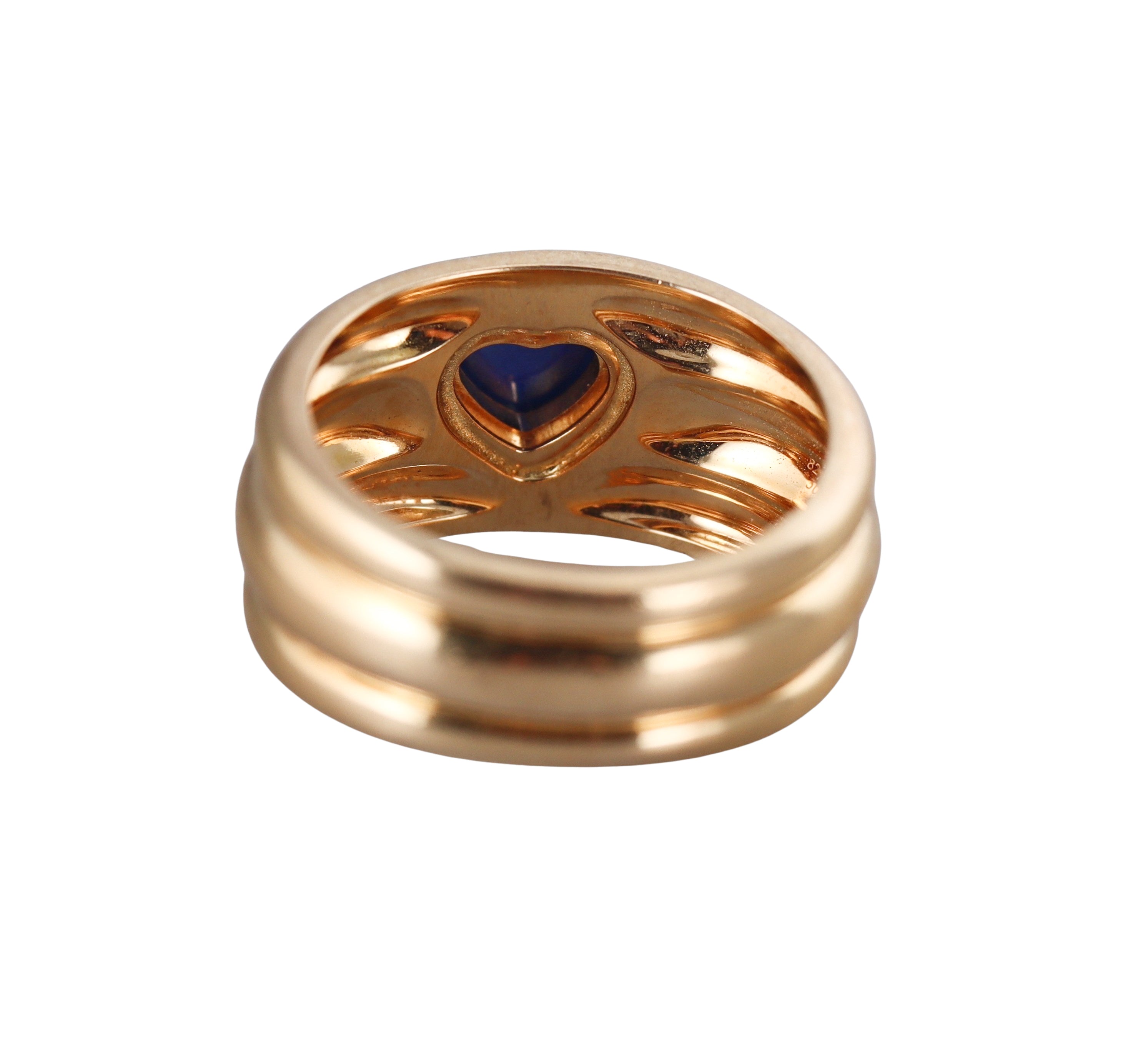 Chopard Heart Sapphire Gold Band Ring