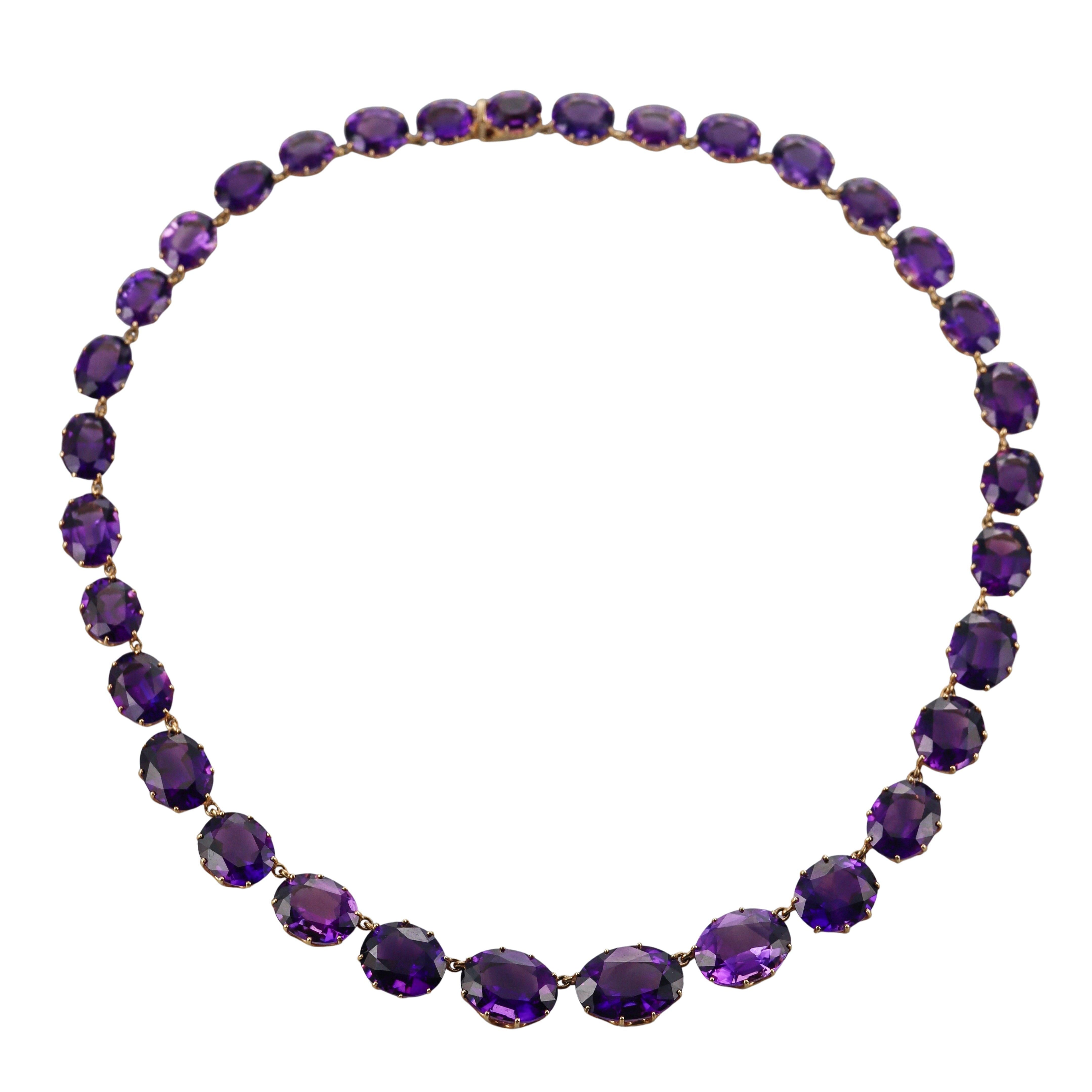Fred Leighton Amethyst Gold Necklace