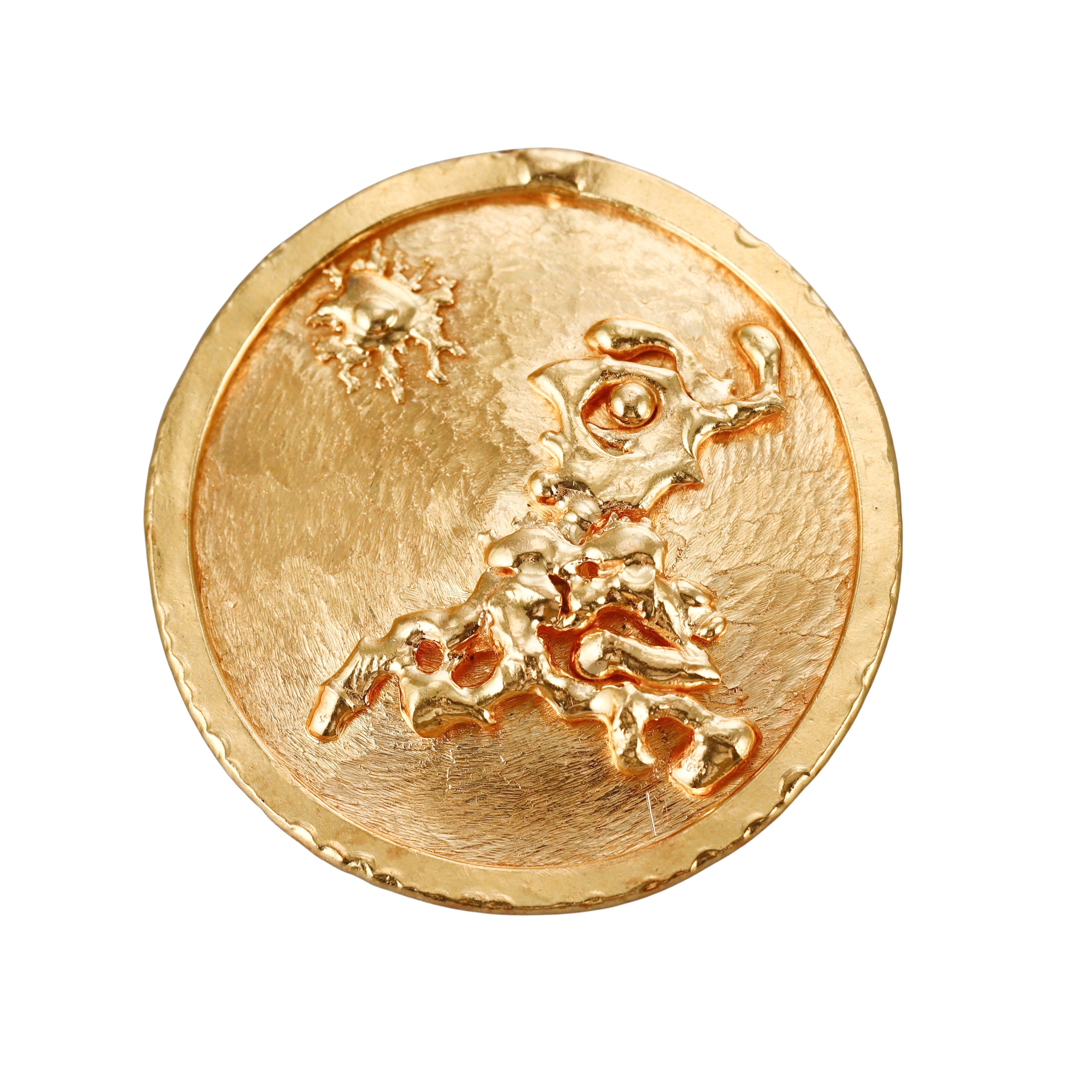 Jean Mahie Gold Circle Pendant