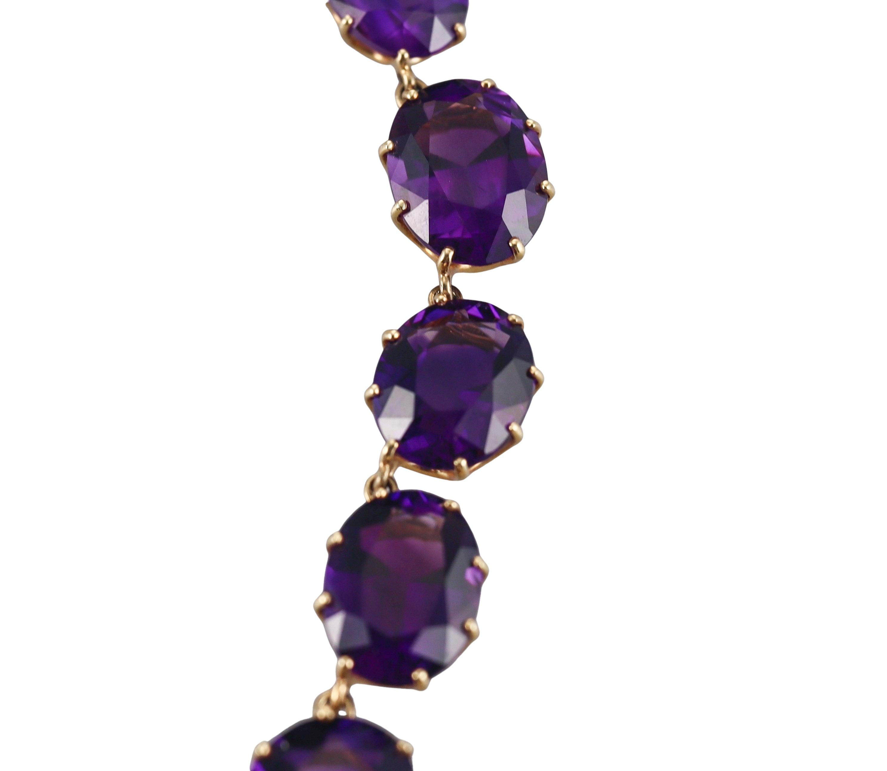 Fred Leighton Amethyst Gold Necklace