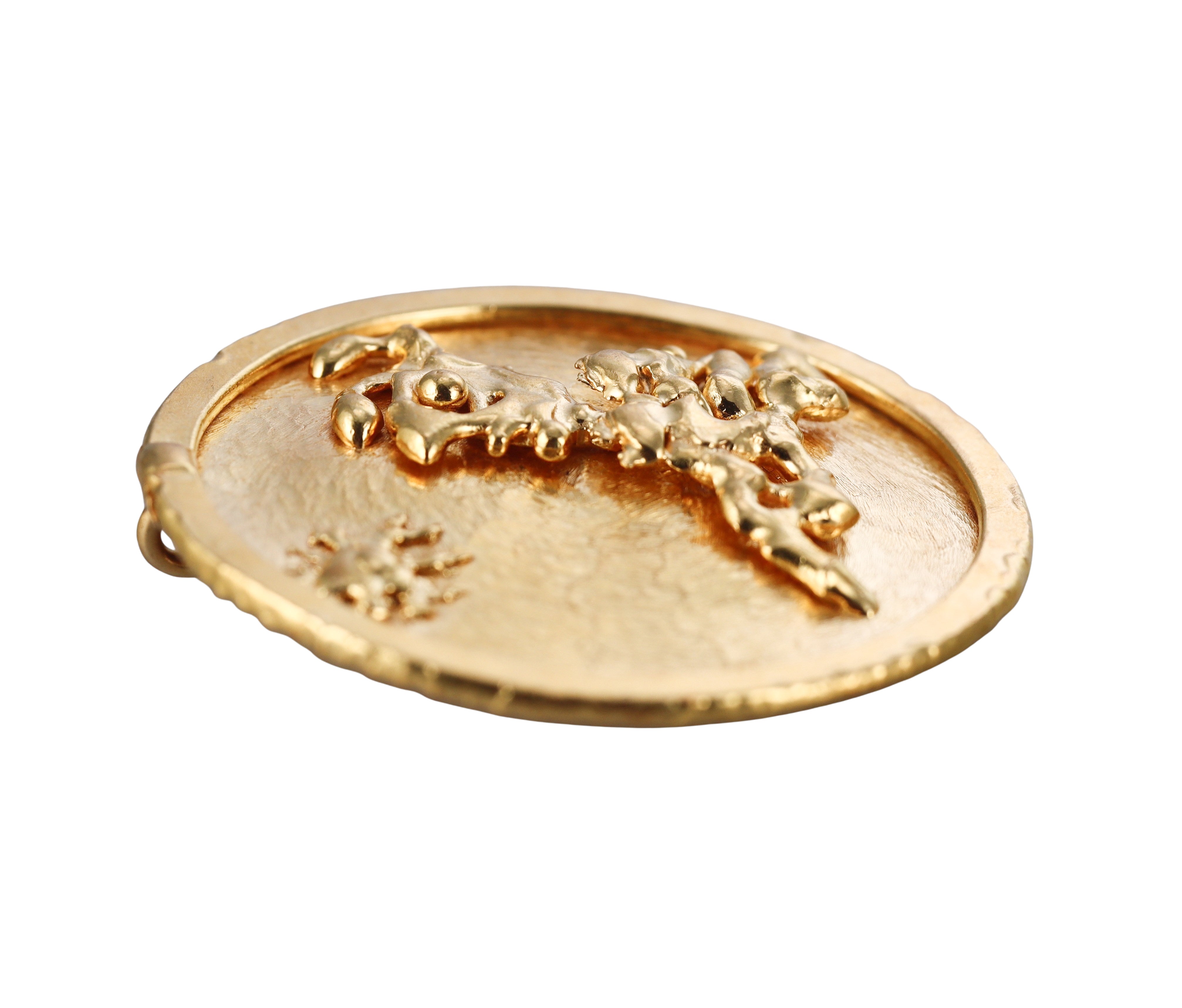 Jean Mahie Gold Circle Pendant