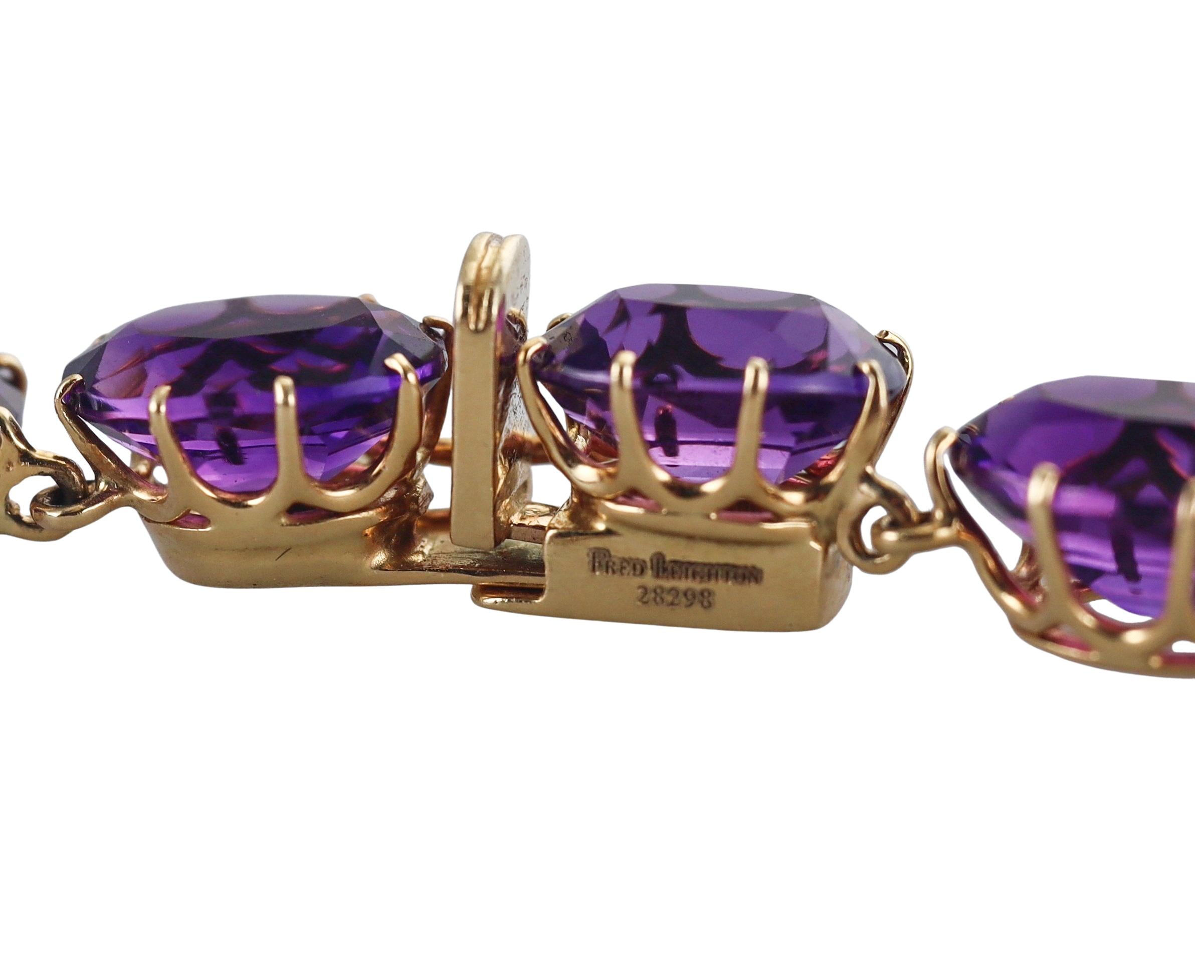 Fred Leighton Amethyst Gold Necklace