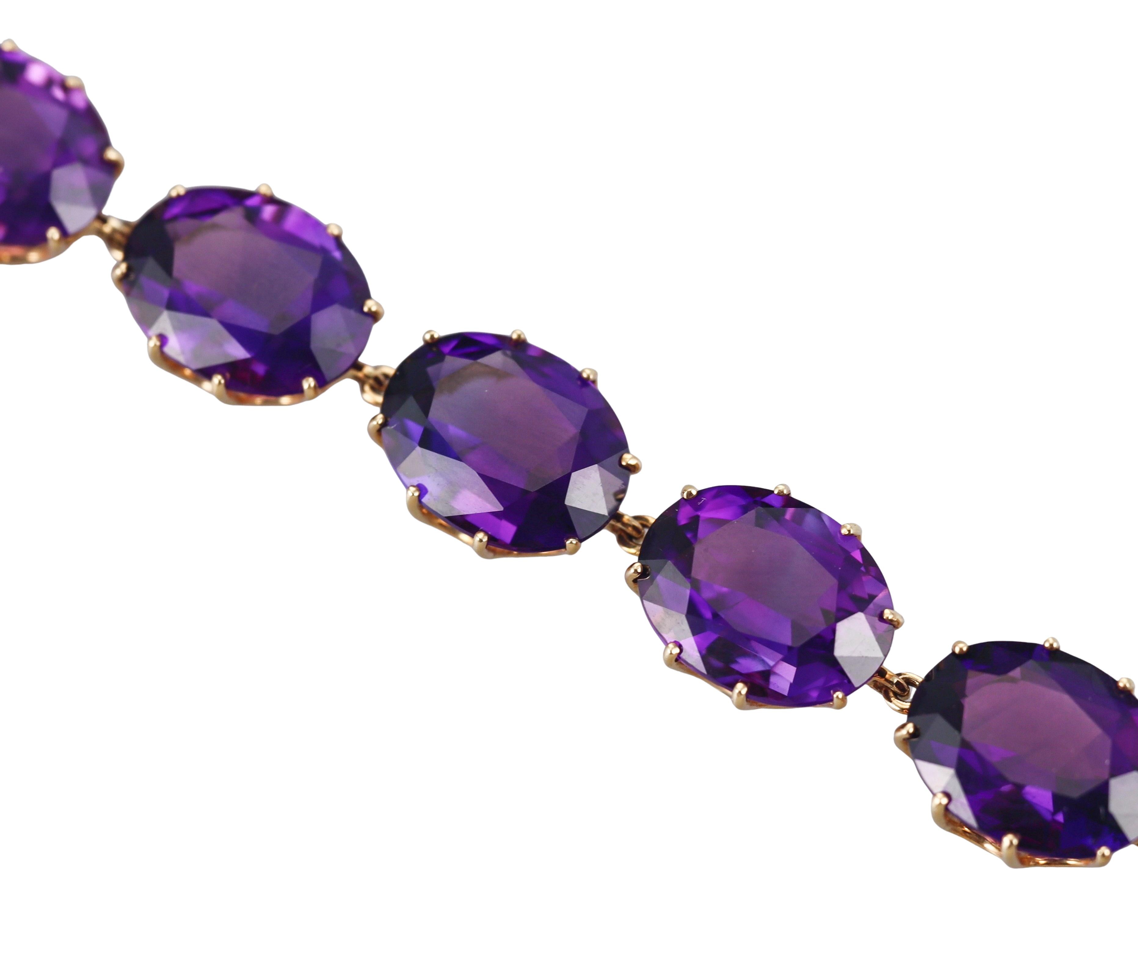 Fred Leighton Amethyst Gold Necklace