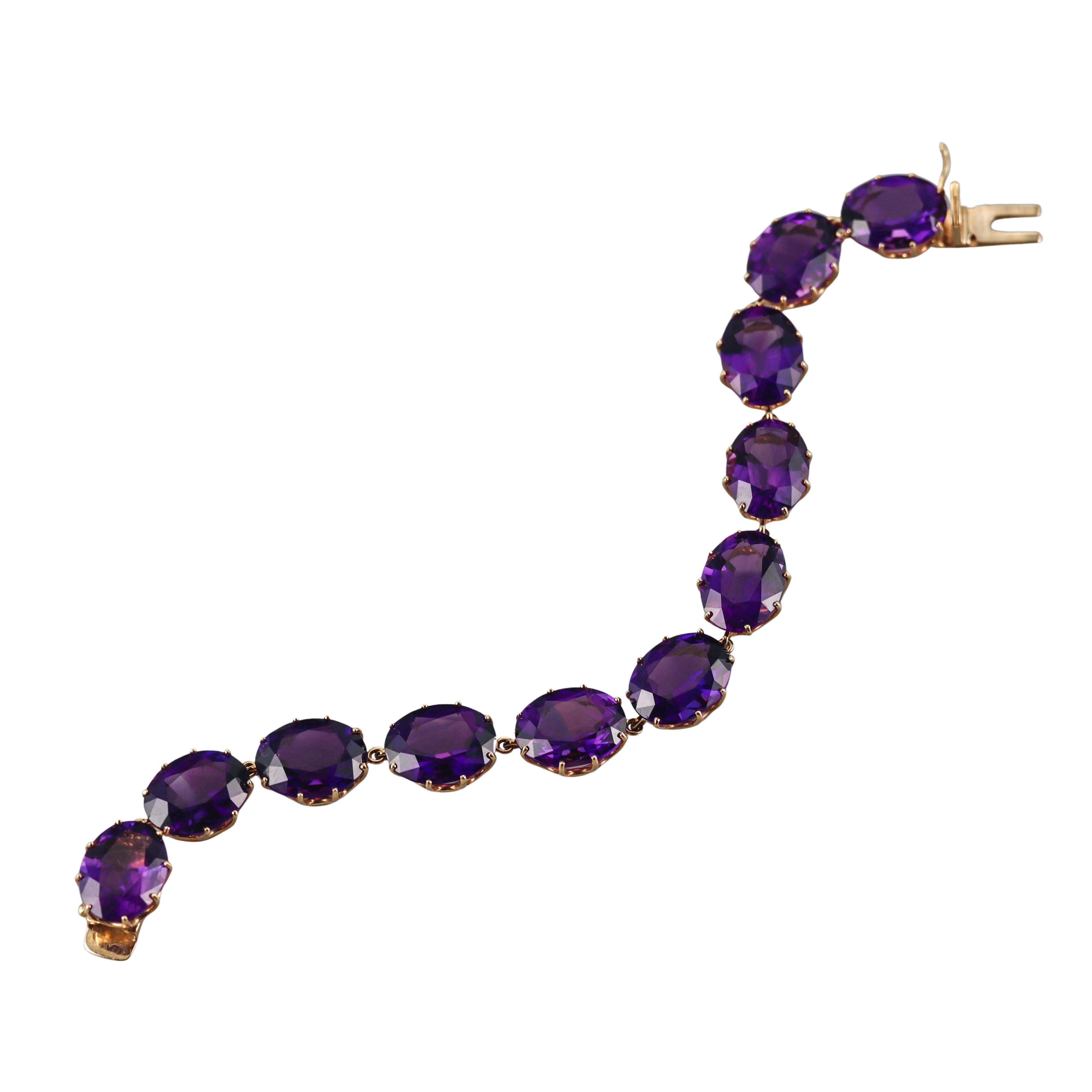 Fred Leighton Amethyst Gold Bracelet