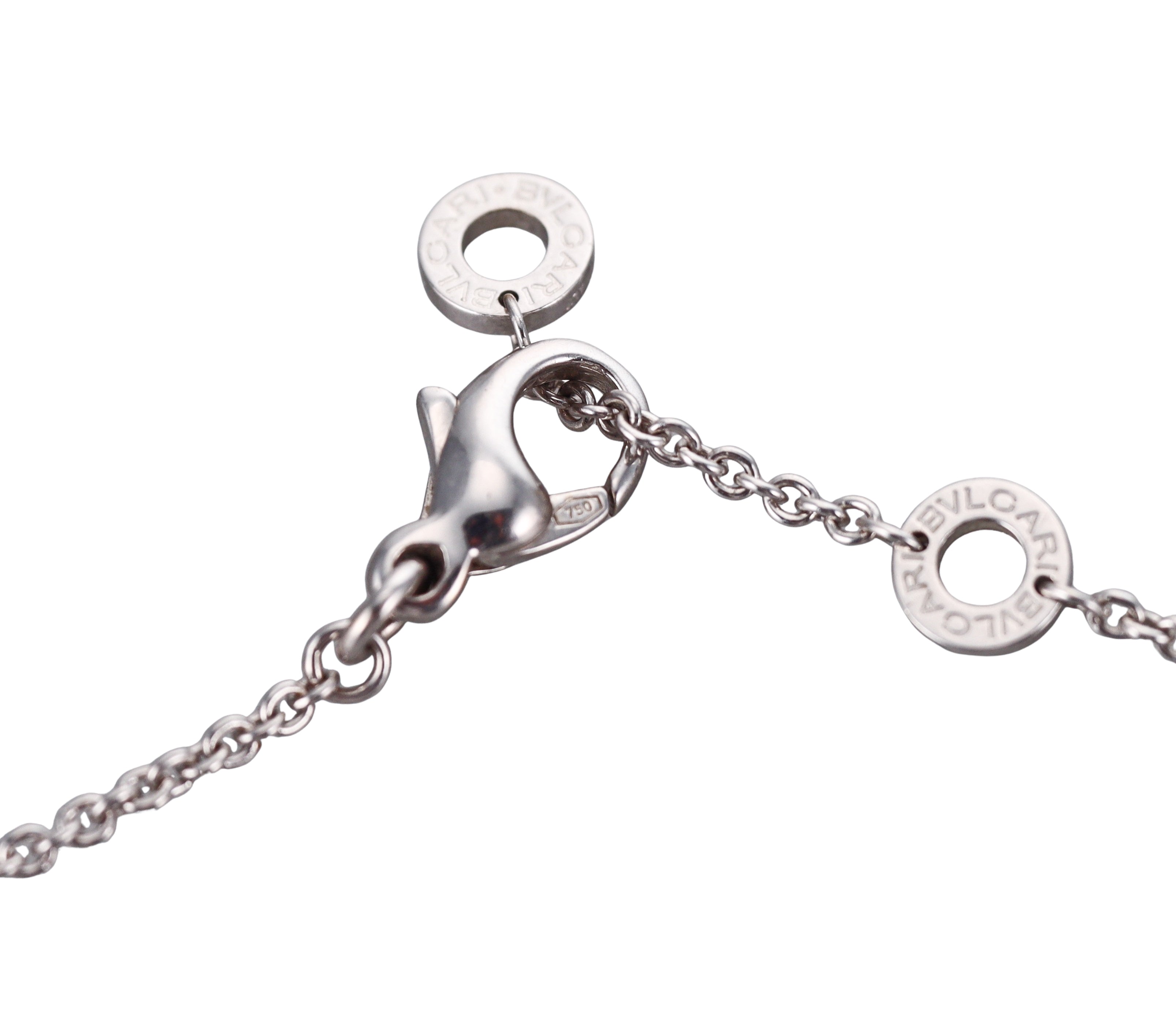 Bulgari Cicladi Gold Diamond Pendant Necklace