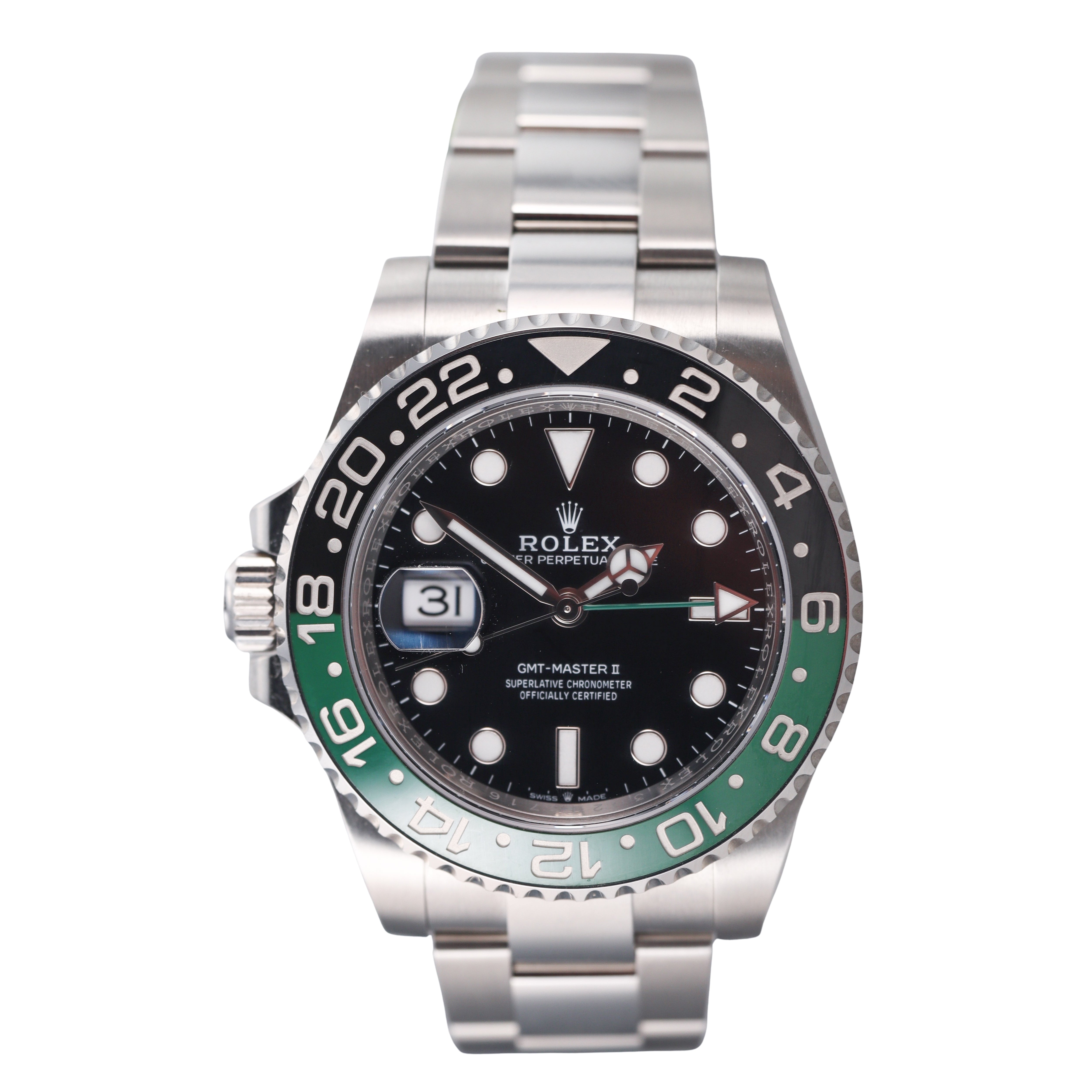 Rolex GMT-Master II Stainless Steel Sprite Men's Watch 126720